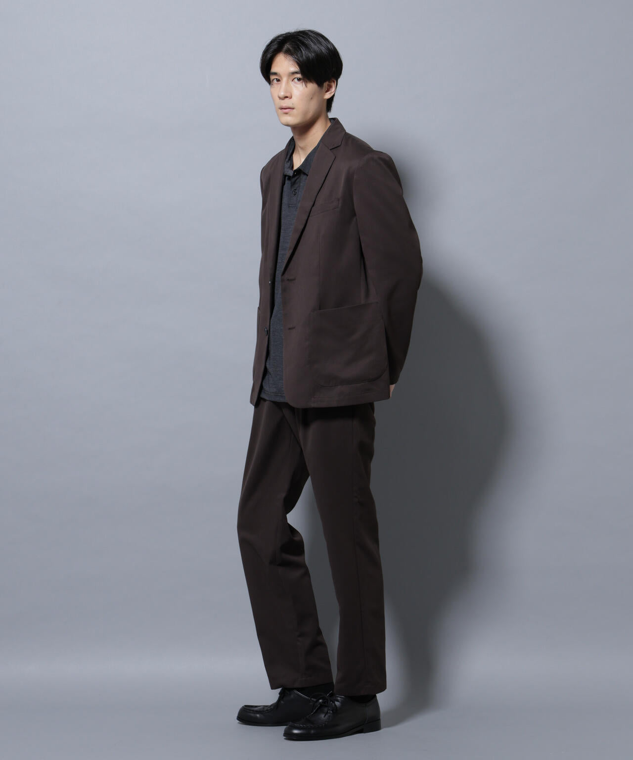 ストレッチメランジポロシャツ半袖