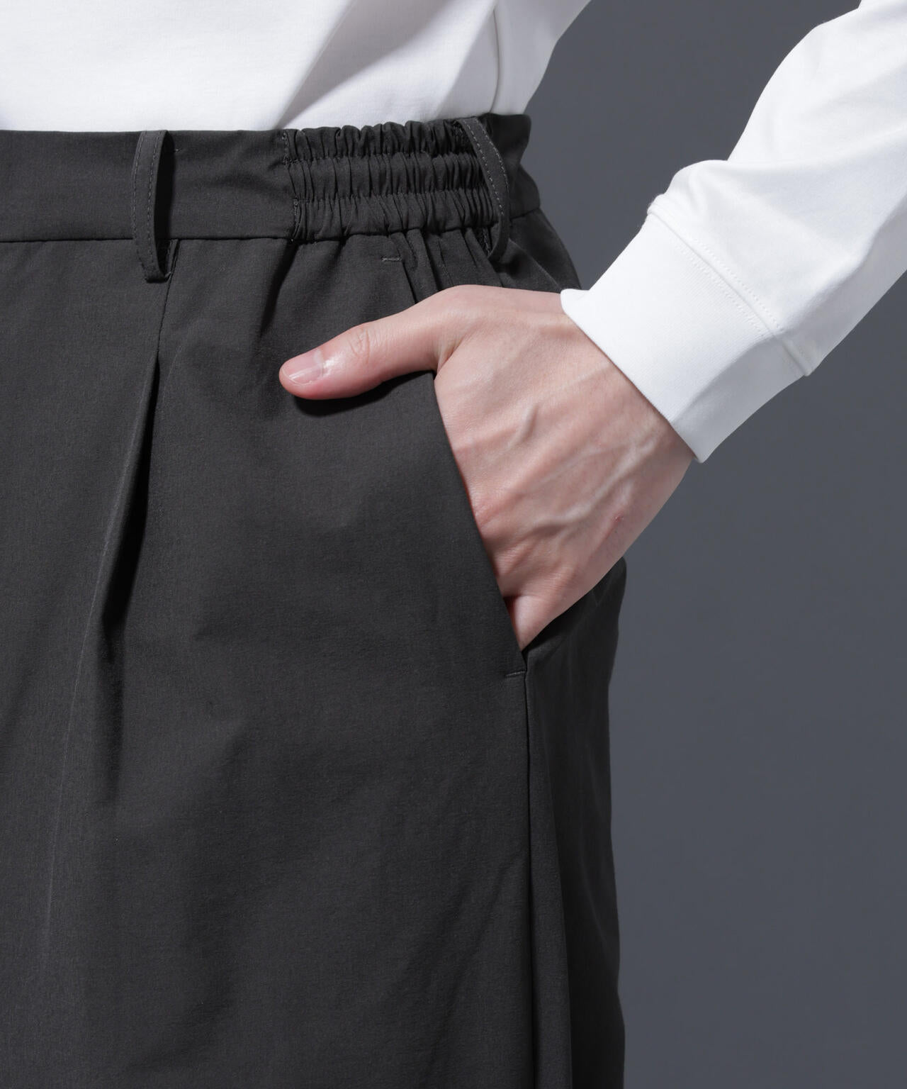 ストレッチワイドイージーパンツ(セットアップ可)