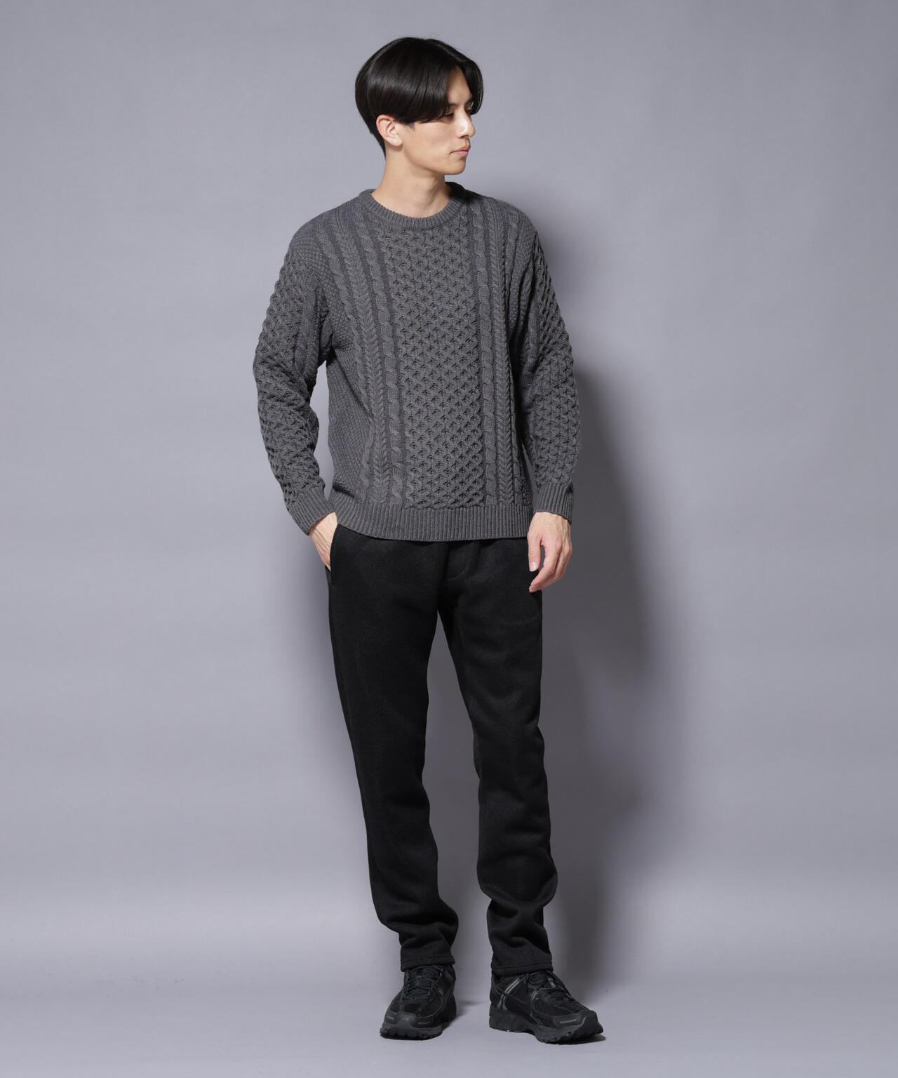 ニットフリースイージーパンツ(セットアップ可)