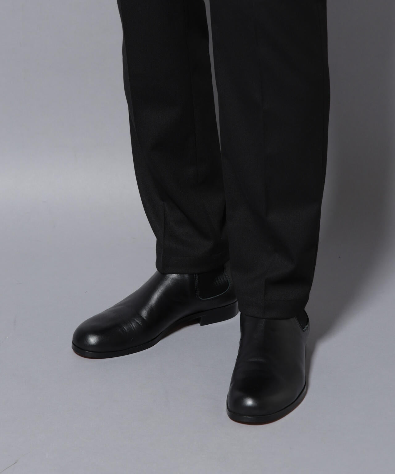 微起毛1タックテーパードパンツ