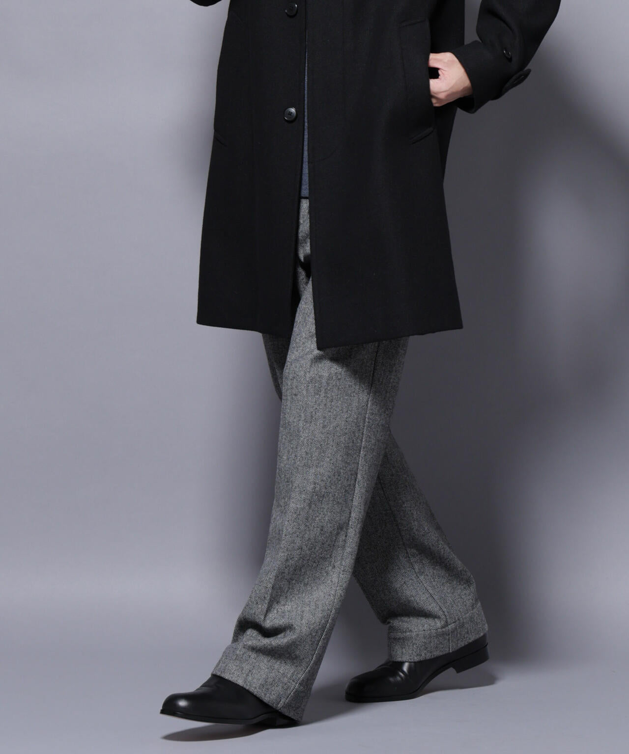 ヘリンボーンストレートスラックス | NANO universe（ナノ・ユニバース