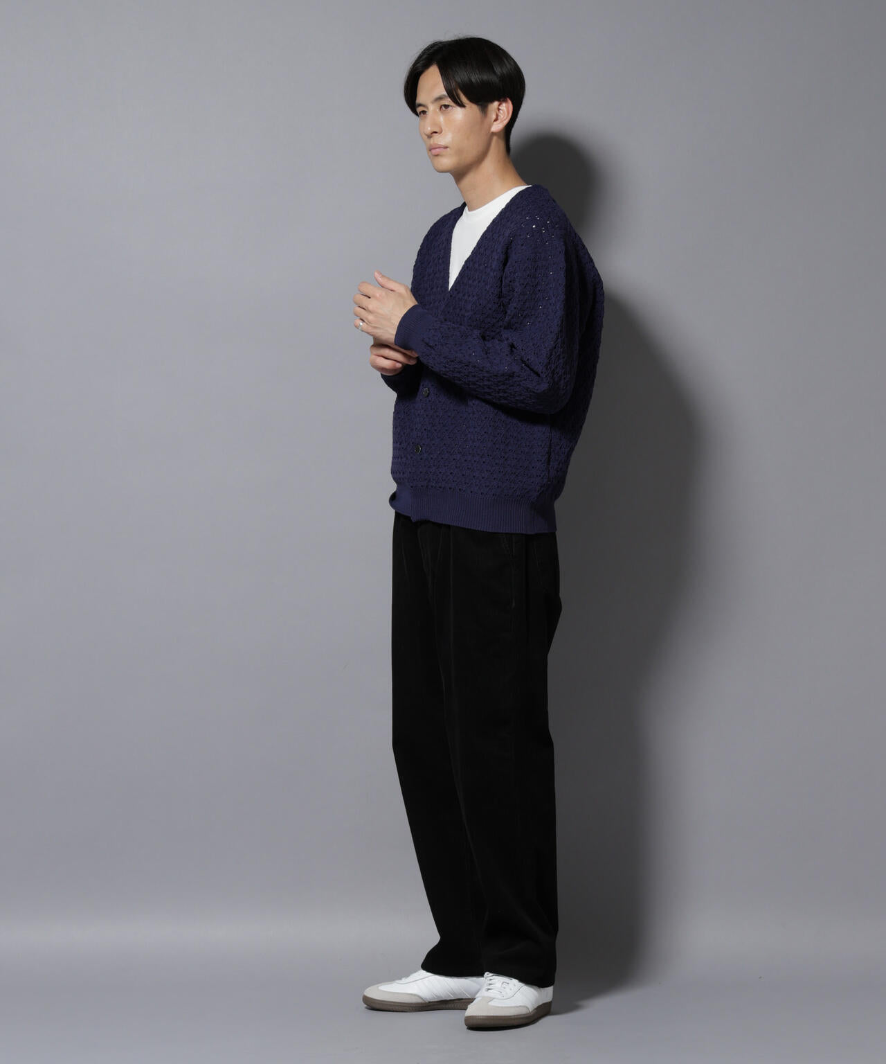 コーデュロイイージーバギーパンツ