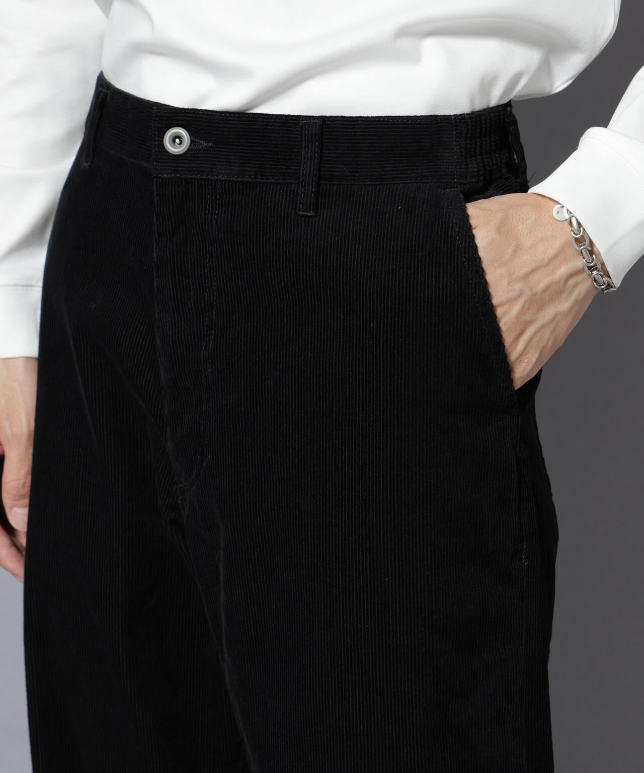 コーデュロイイージーバギーパンツ