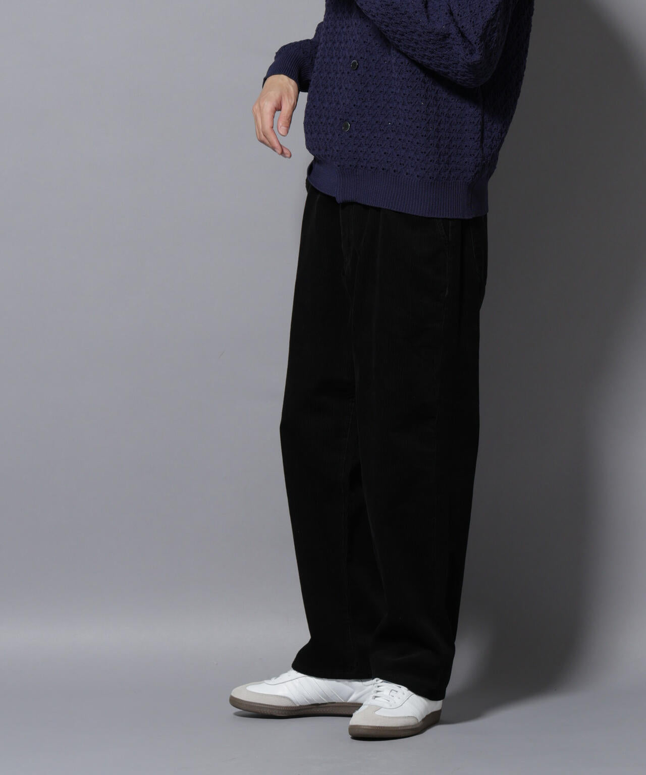 コーデュロイイージーバギーパンツ