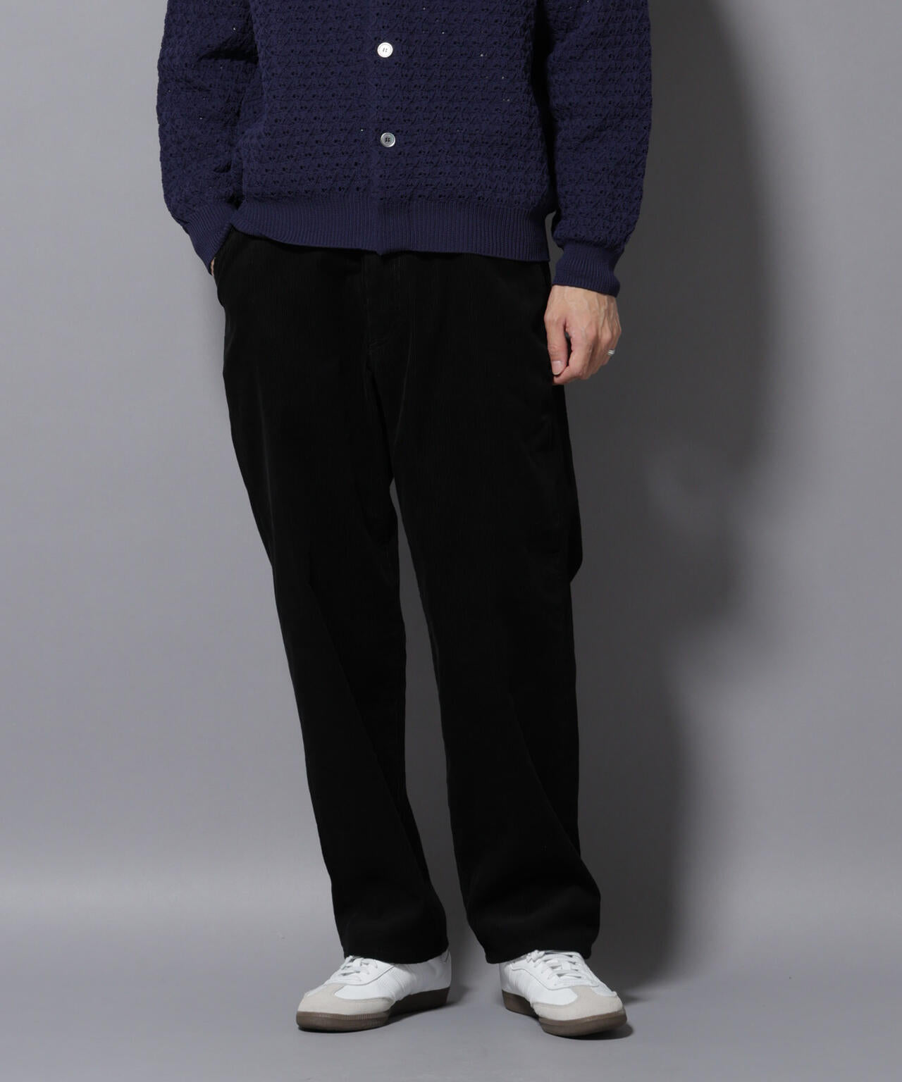 コーデュロイイージーバギーパンツ