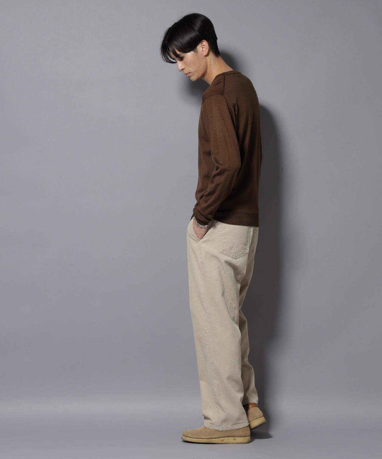 コーデュロイイージーバギーパンツ