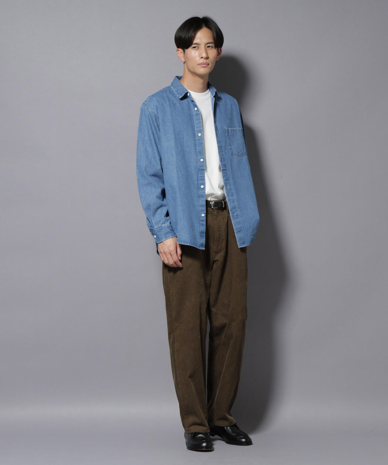 コーデュロイイージーバギーパンツ