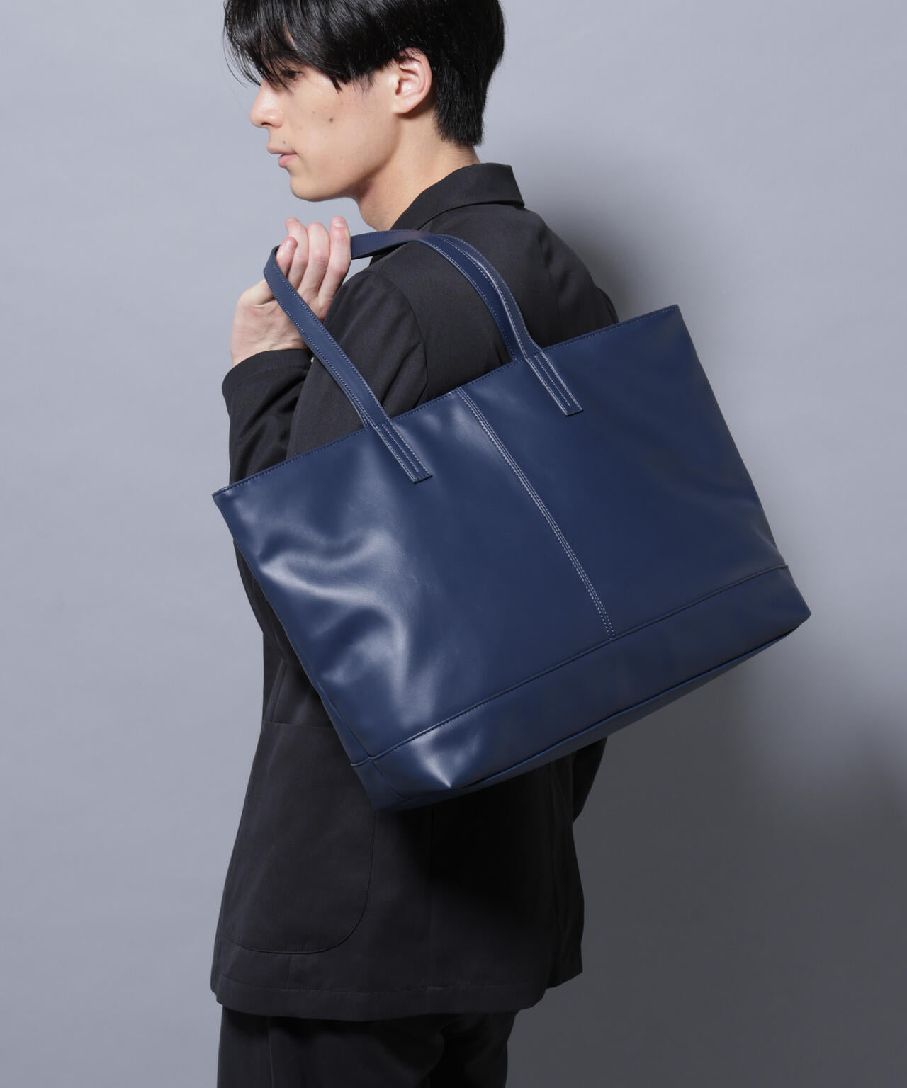 WEB限定/シンセティックレザートートバック