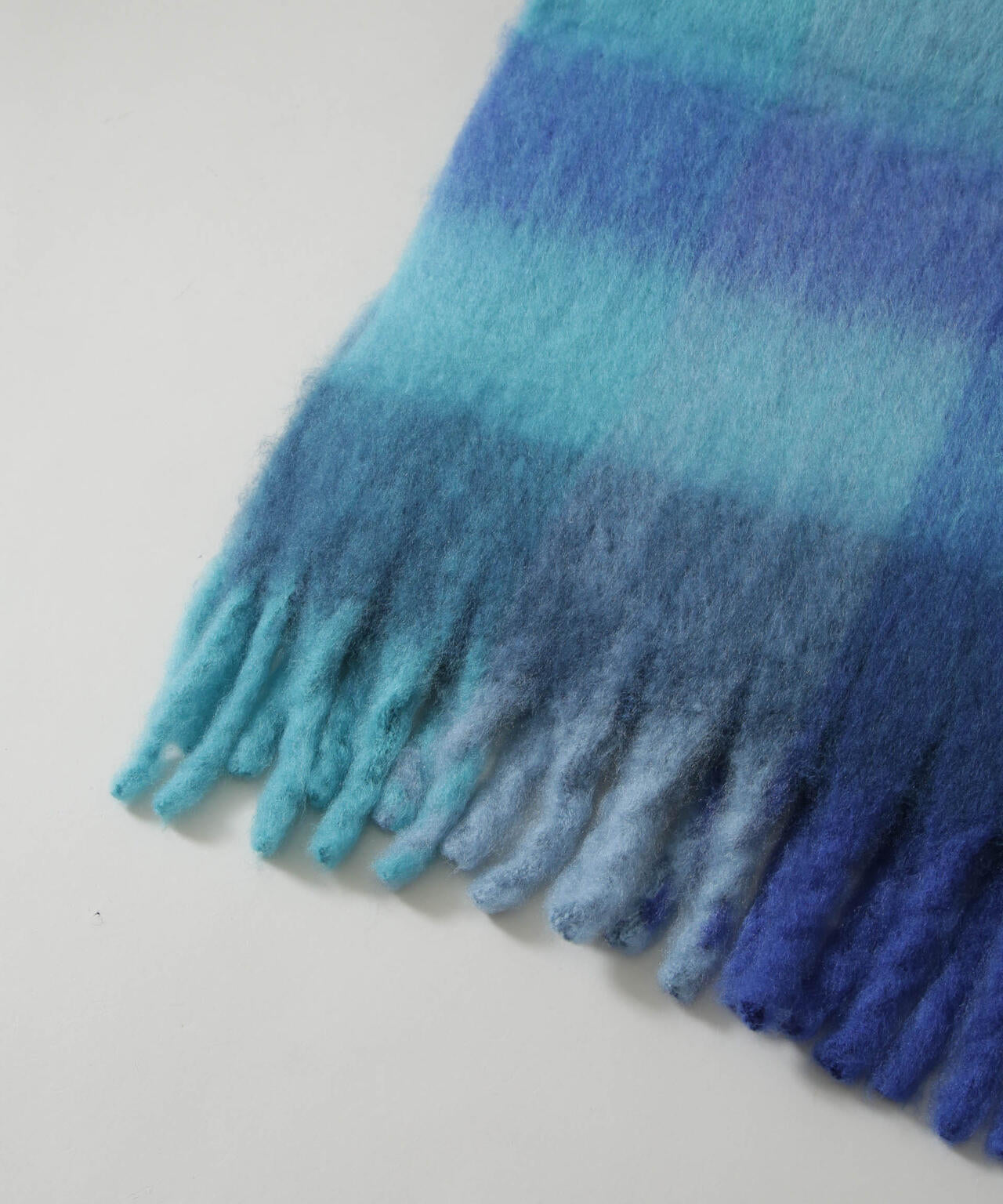 ボリュームフリンジマフラー / チェック