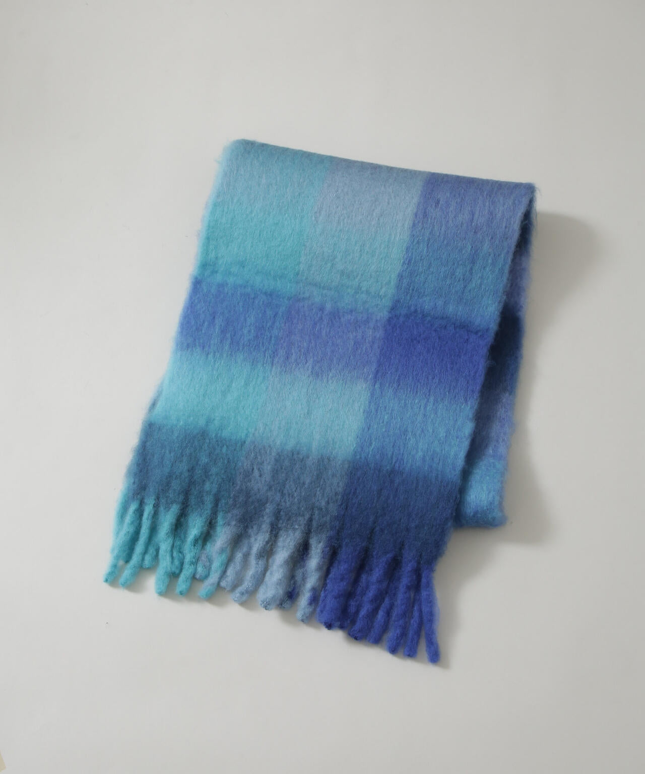 ボリュームフリンジマフラー / チェック