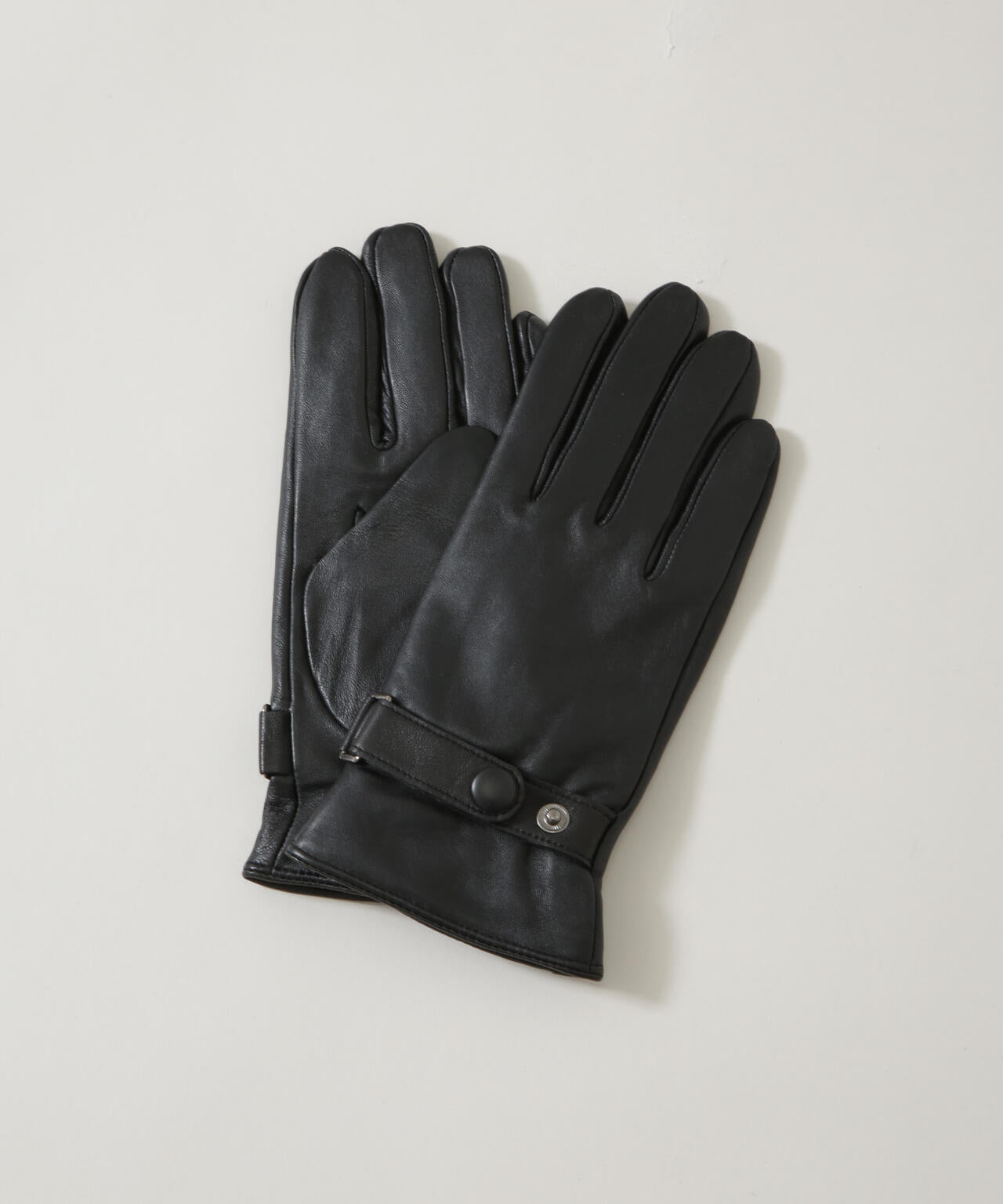 タッチパネル対応 ベルト付きラムレザーグローブ | NANO