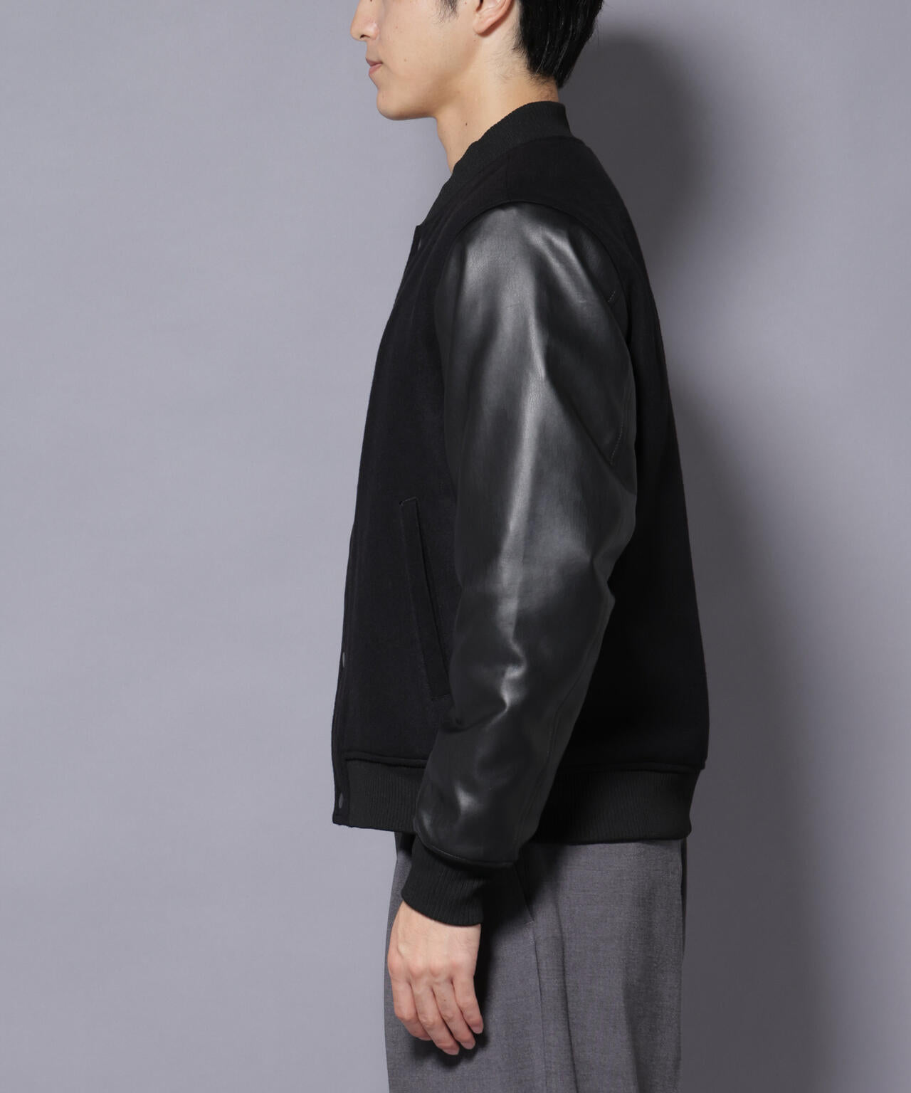 フェイクレザースタジャン | NANO universe（ナノ・ユニバース