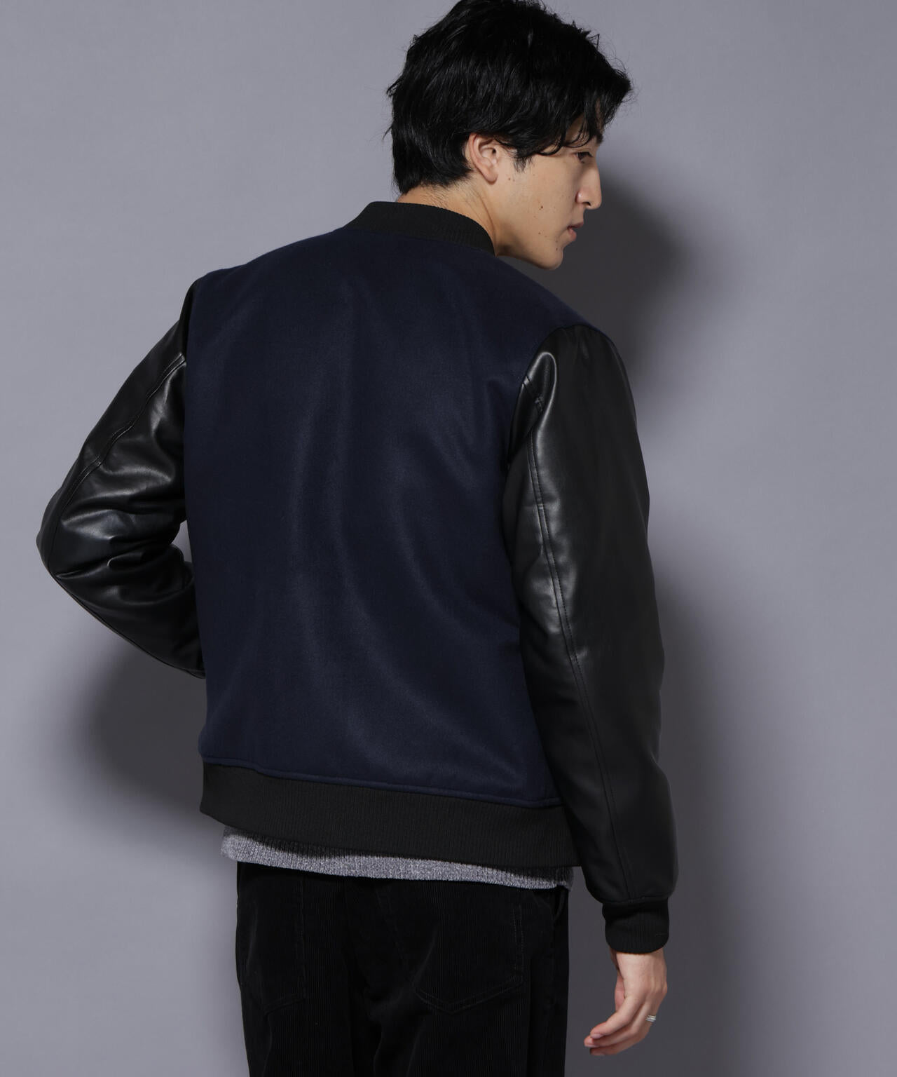 フェイクレザースタジャン | NANO universe（ナノ・ユニバース