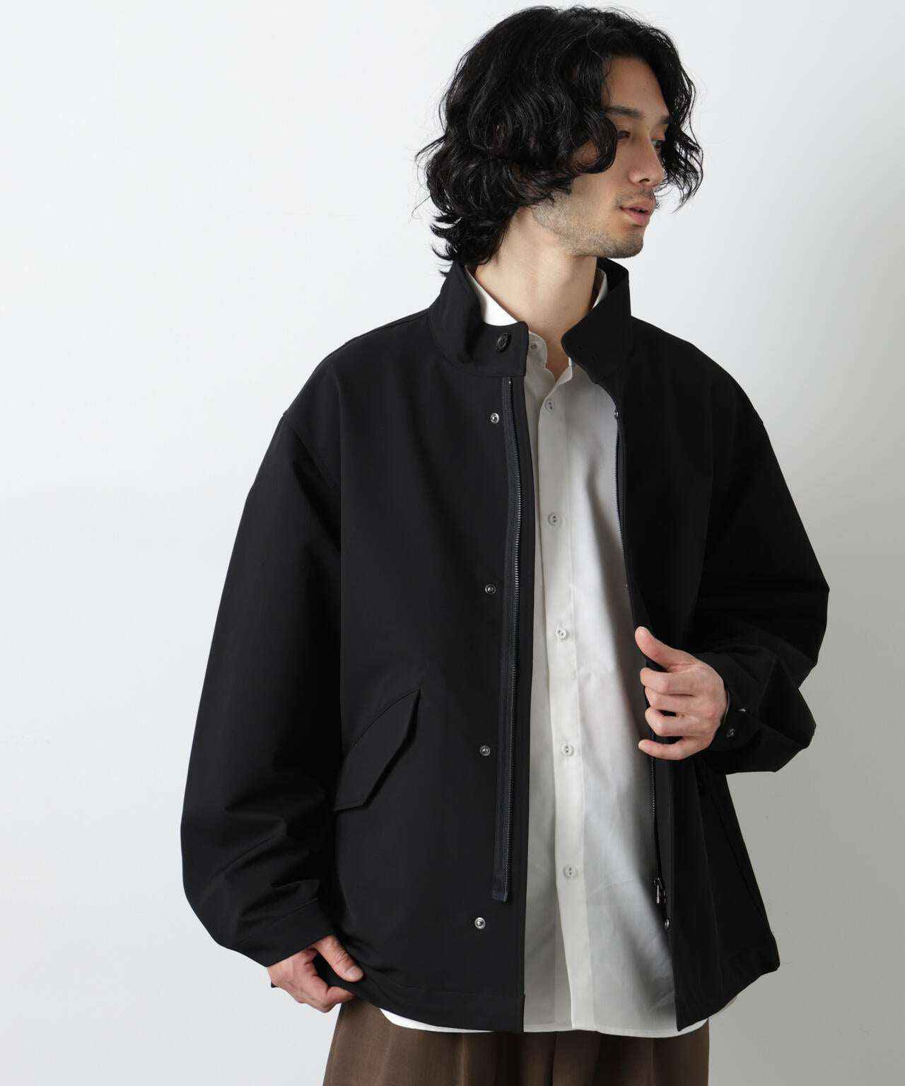 ドレープショートモッズブルゾン | NANO universe（ナノ・ユニバース