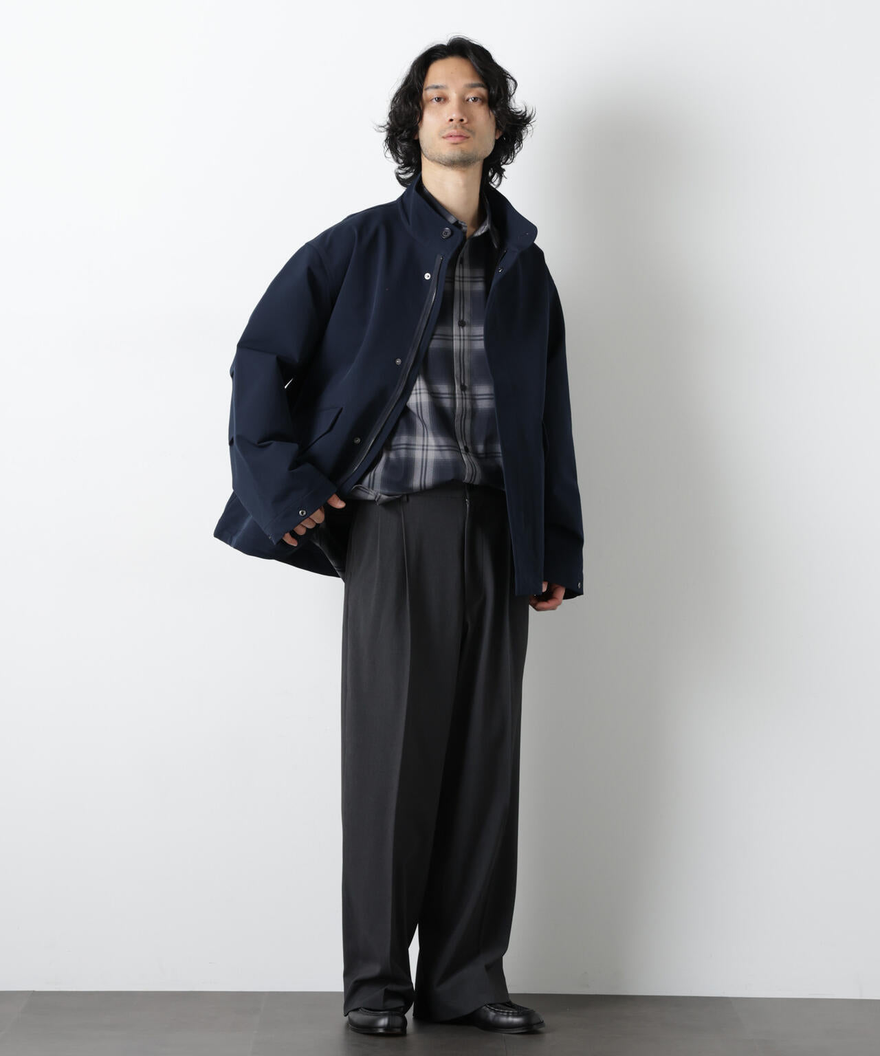 ドレープショートモッズブルゾン | NANO universe（ナノ・ユニバース