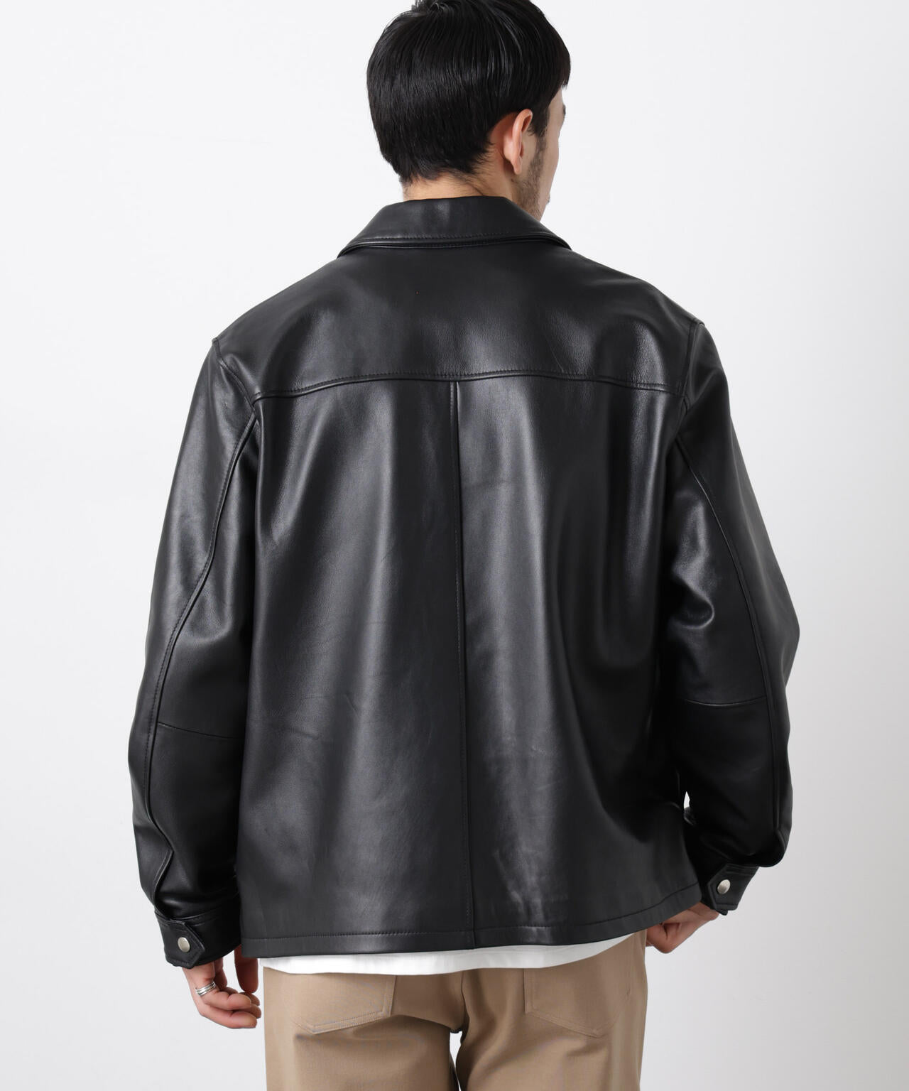 レザーシングルライダースジャケット | NANO universe（ナノ