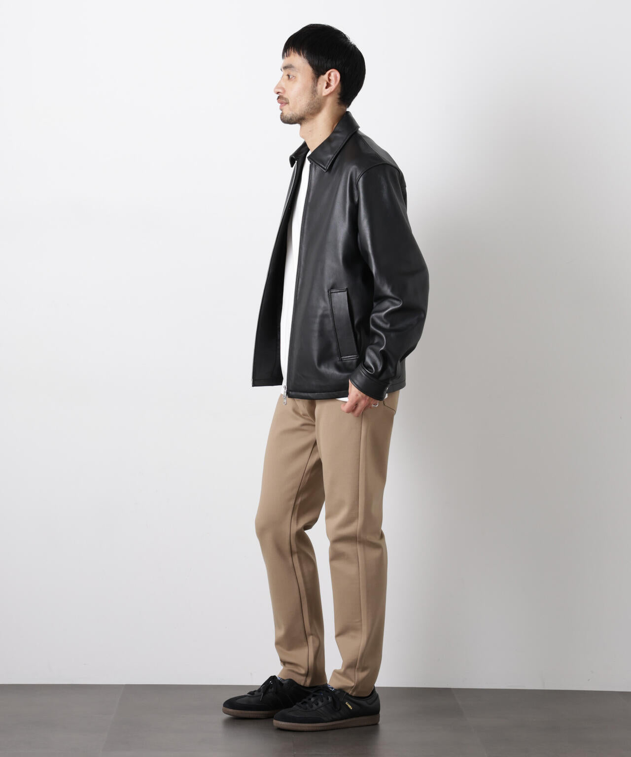 レザーシングルライダースジャケット | NANO universe（ナノ
