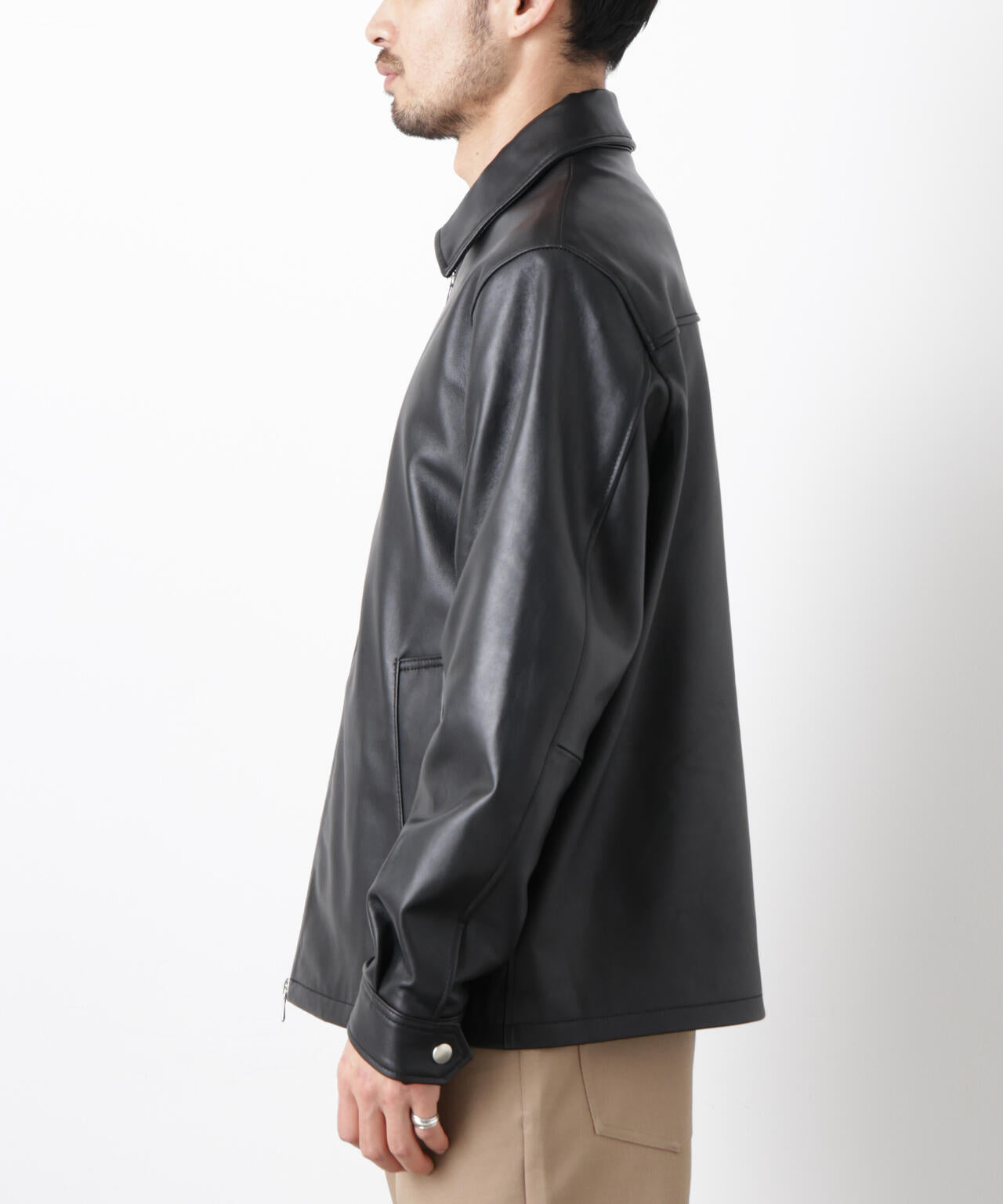 レザーシングルライダースジャケット | NANO universe（ナノ