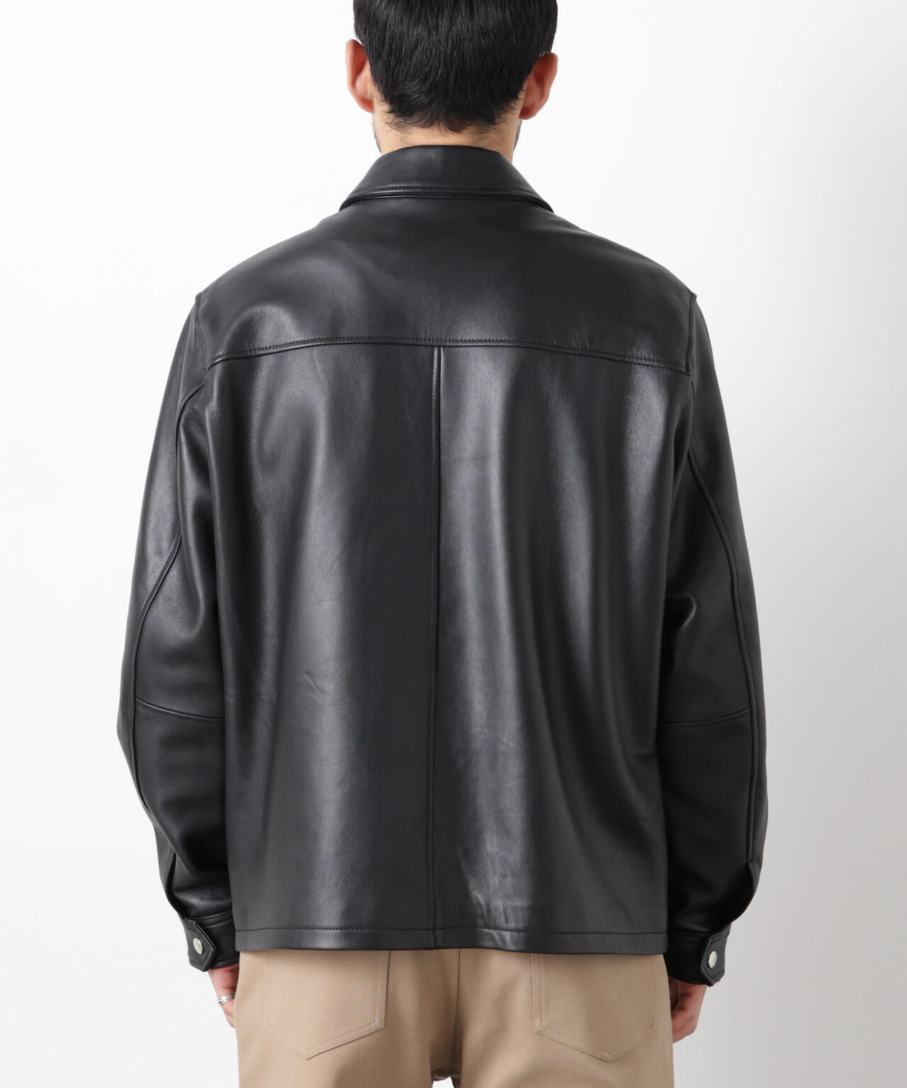 レザーシングルライダースジャケット | NANO universe（ナノ