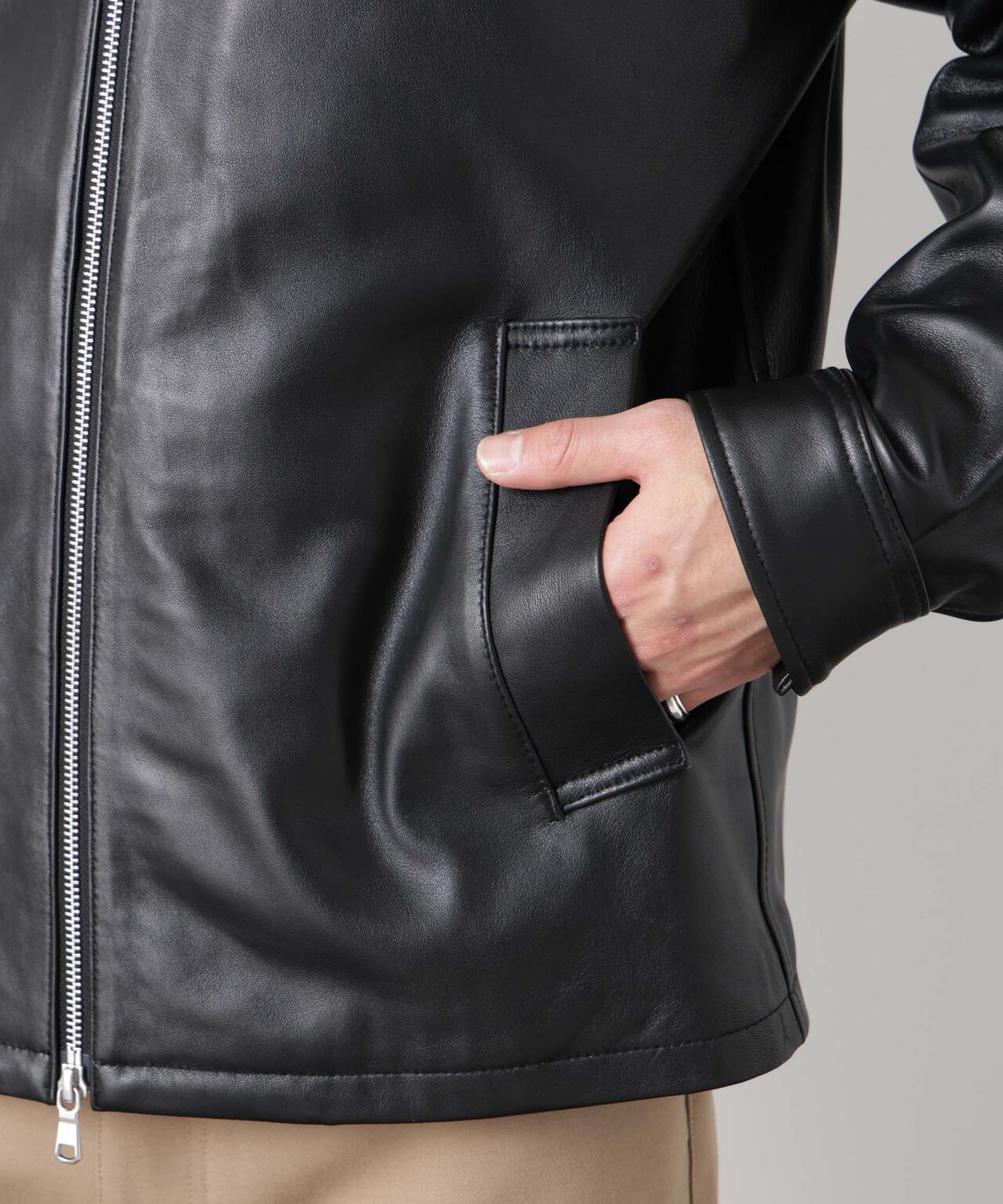 レザーシングルライダースジャケット