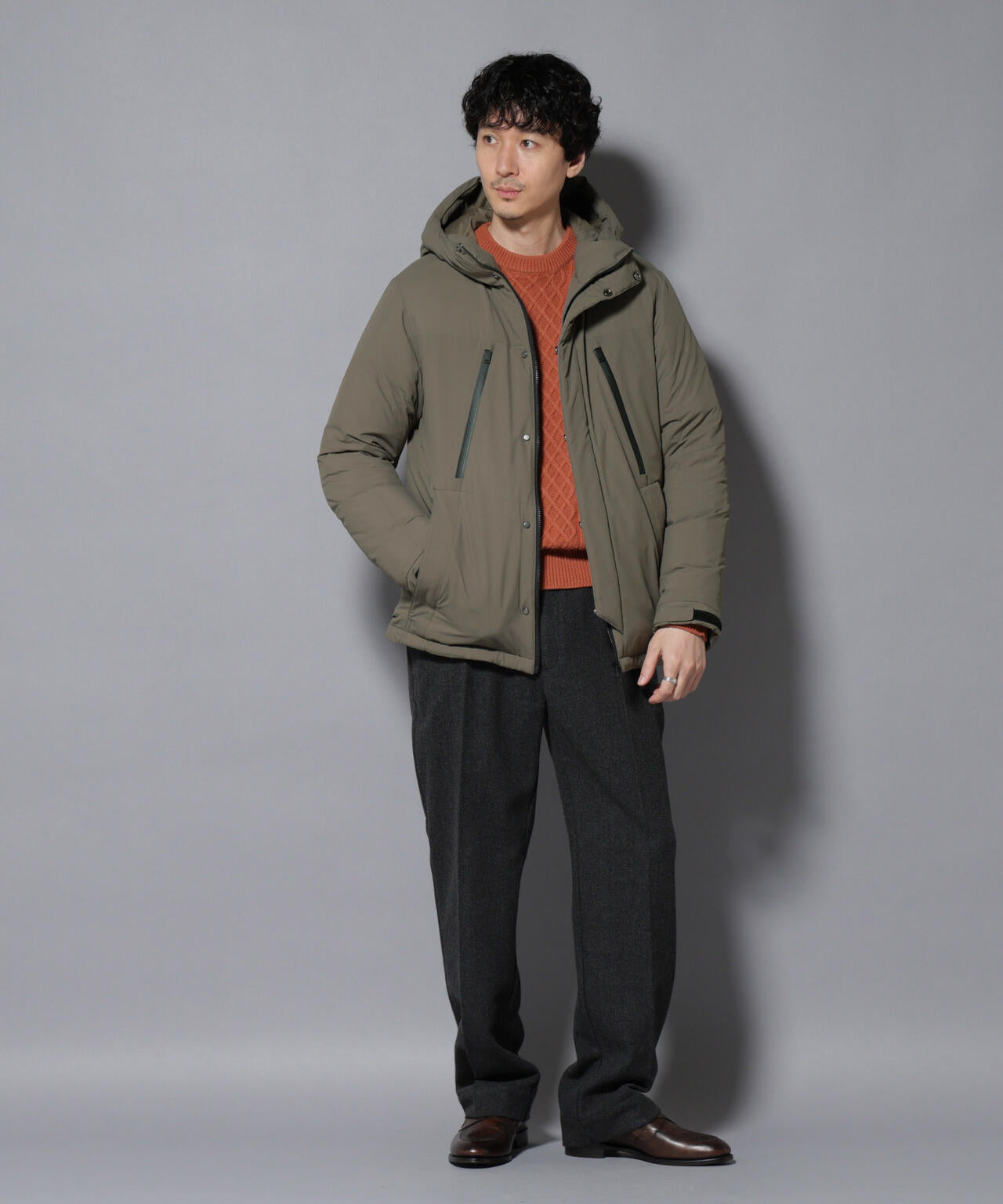 anewdown(R)フルダルマウンテンパーカー撥水ダウン