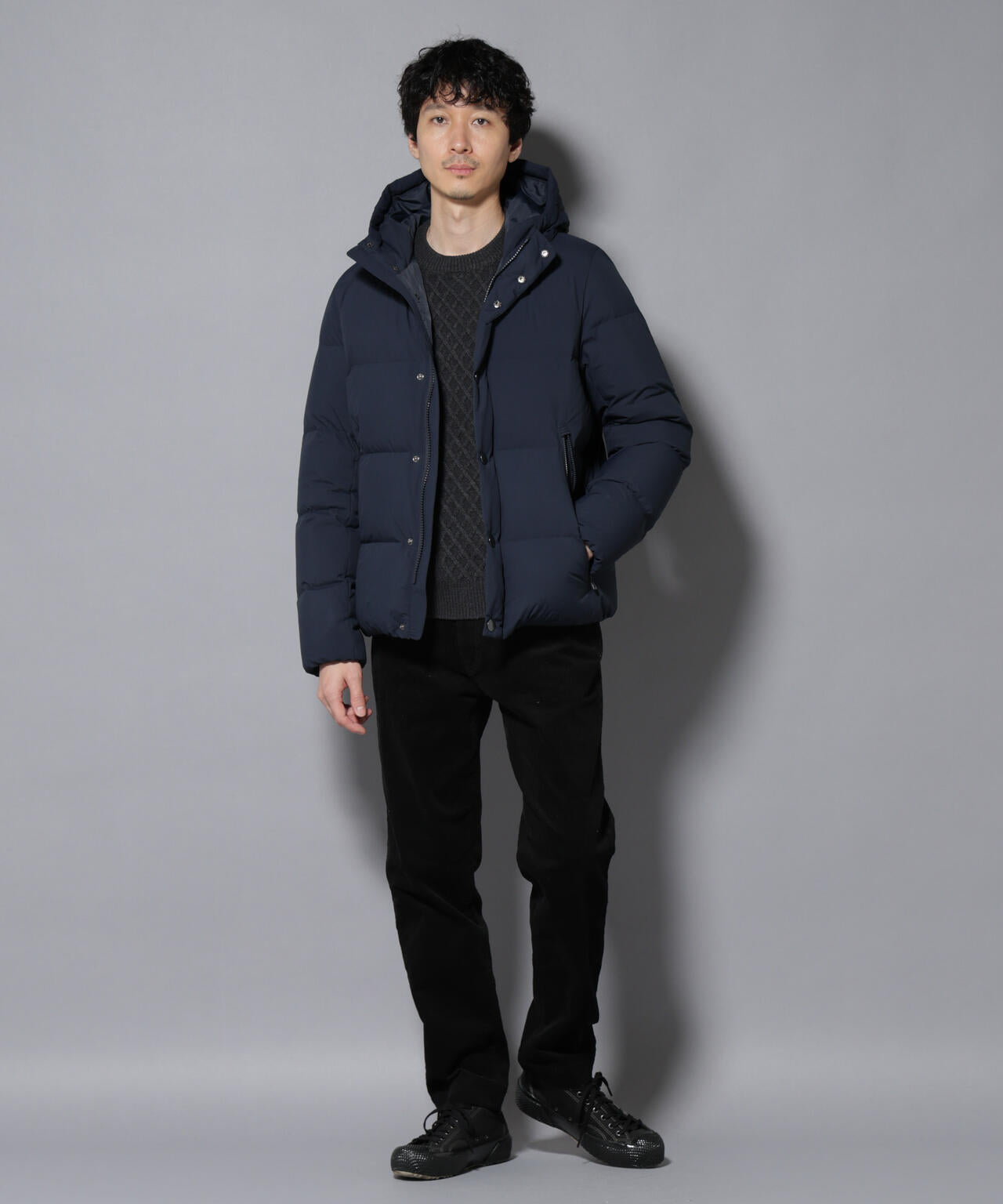 anewdown(R)フルダルステッチフーデット撥水ダウン | NANO universe