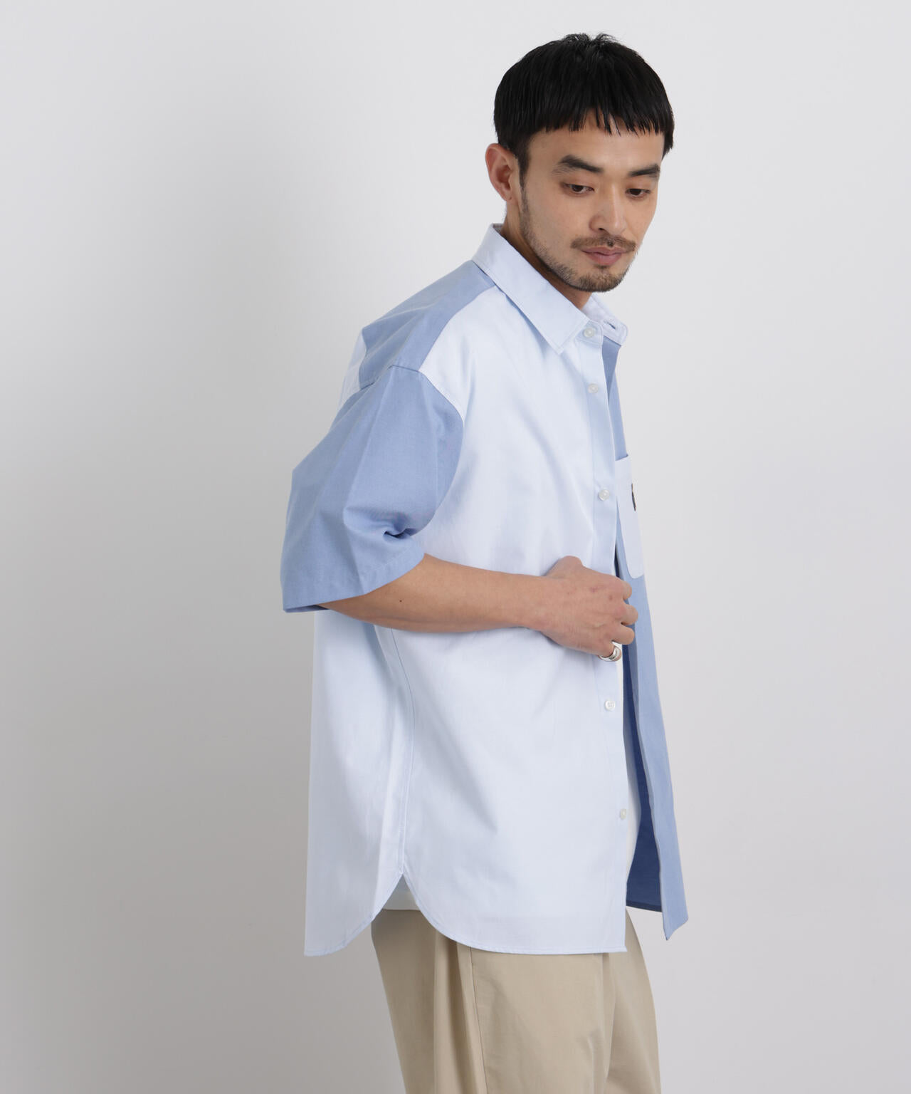 ナノベア クレイジーパターンシャツ 半袖