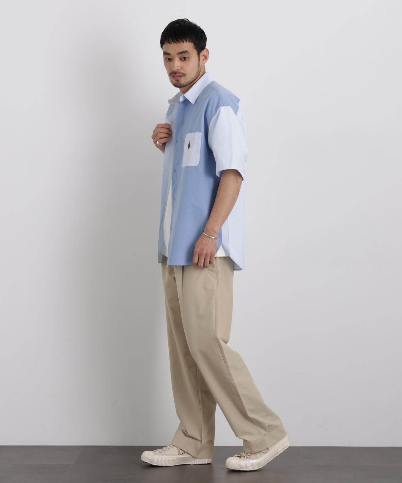 ナノベア クレイジーパターンシャツ 半袖