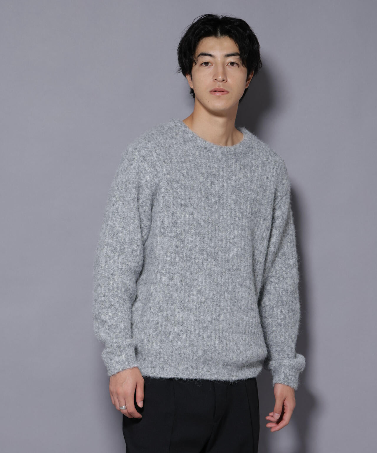 ウールミックスローゲージニット | NANO universe（ナノ・ユニバース