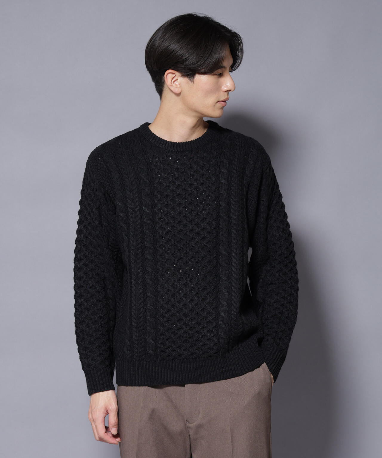 ローゲージケーブルニット | NANO universe（ナノ・ユニバース