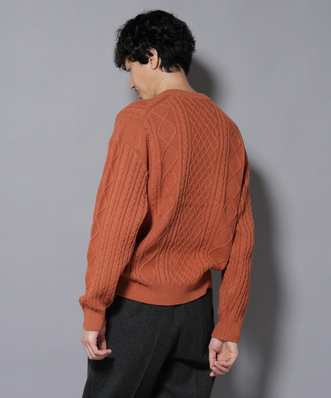 コットンMIXバルキーケーブルニット | NANO universe（ナノ