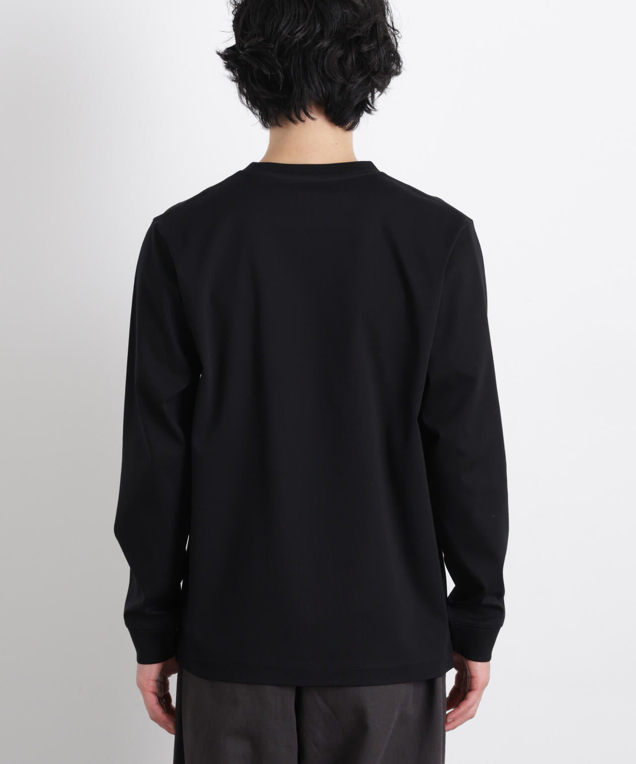 アンチスメルクルーネックTシャツ 長袖