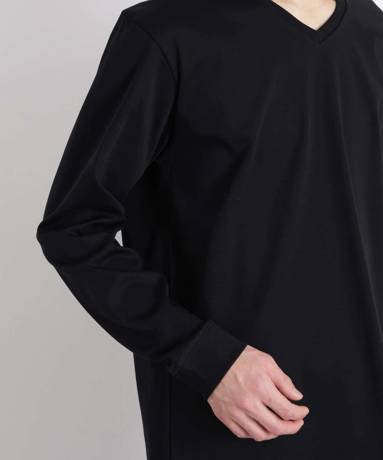 アンチスメルVネックTシャツ 長袖