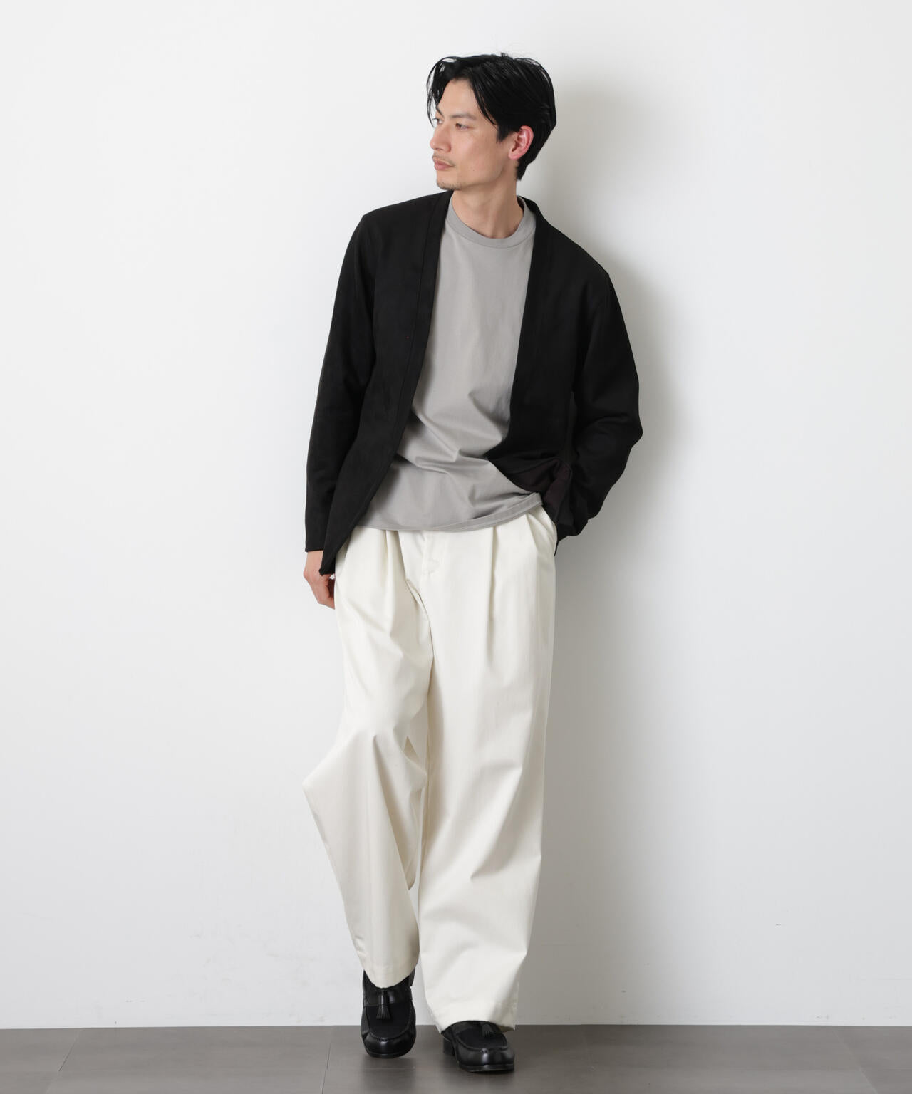 フェイクスエードトッパーカーディガン