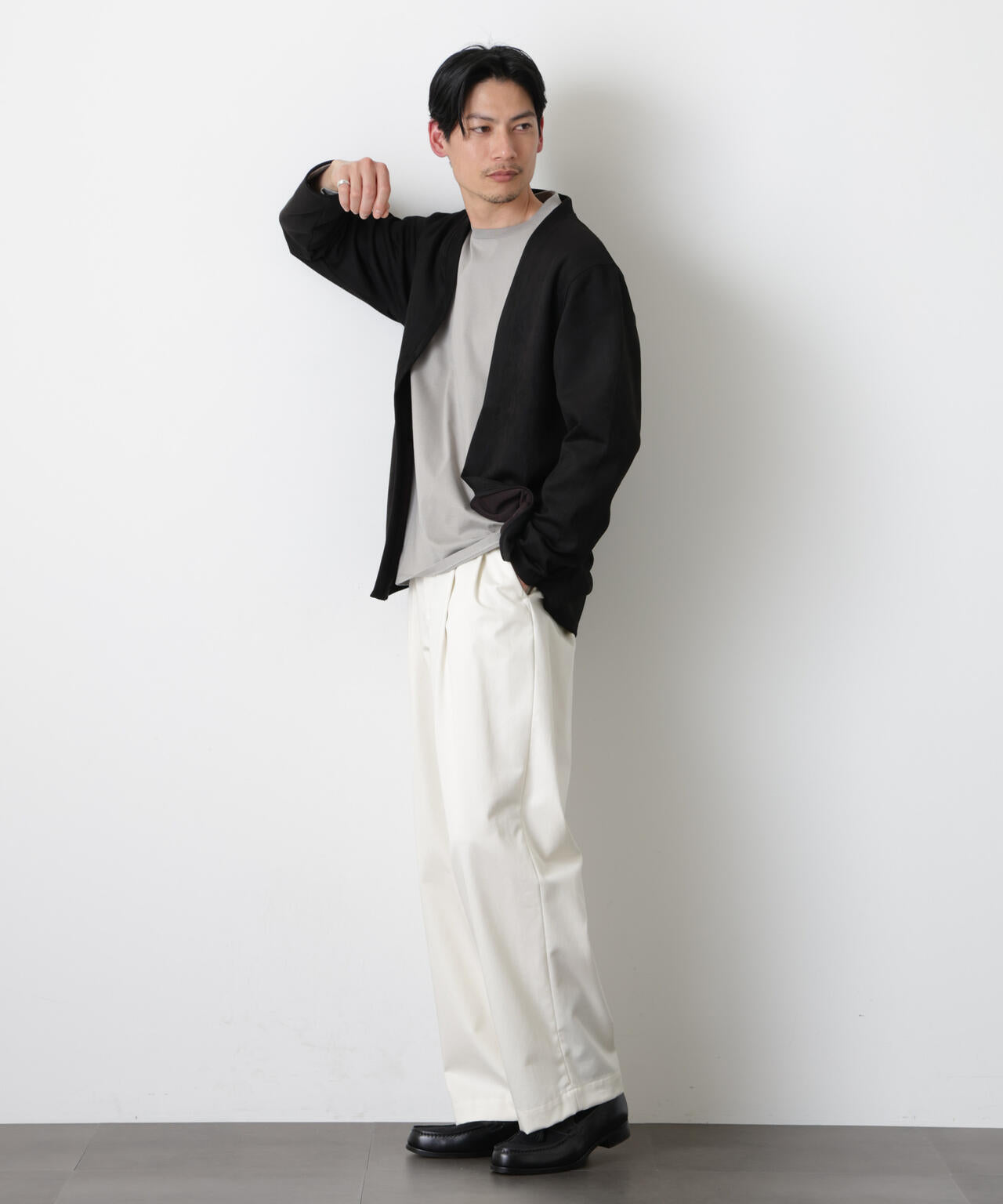 フェイクスエードトッパーカーディガン