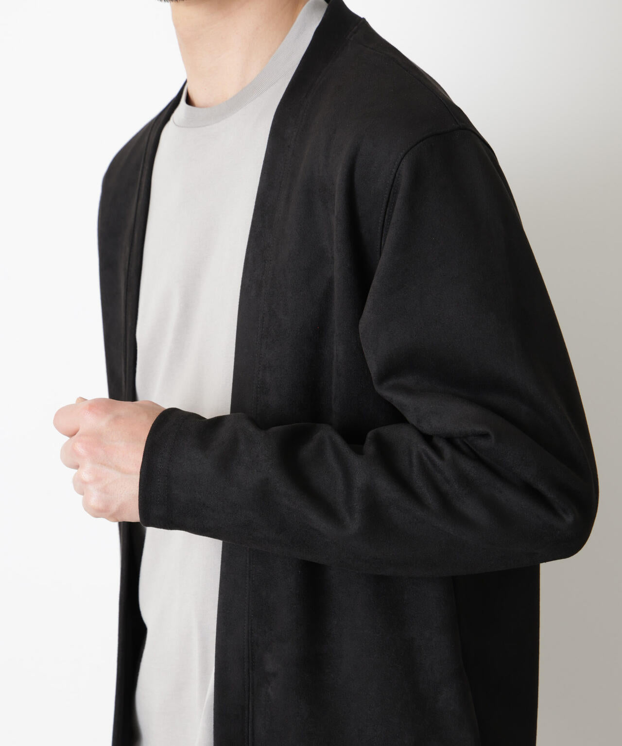 フェイクスエードトッパーカーディガン