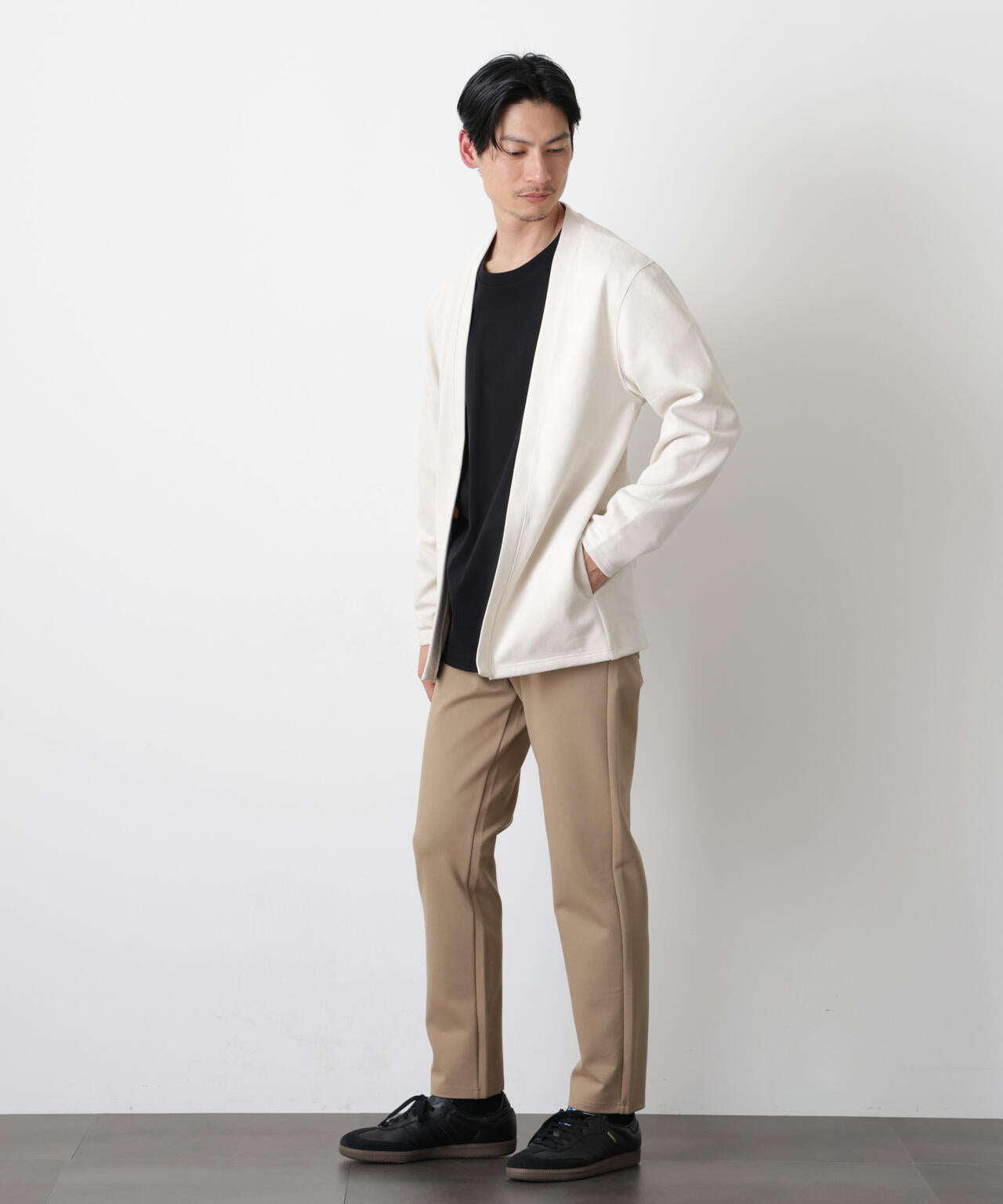 フェイクスエードトッパーカーディガン