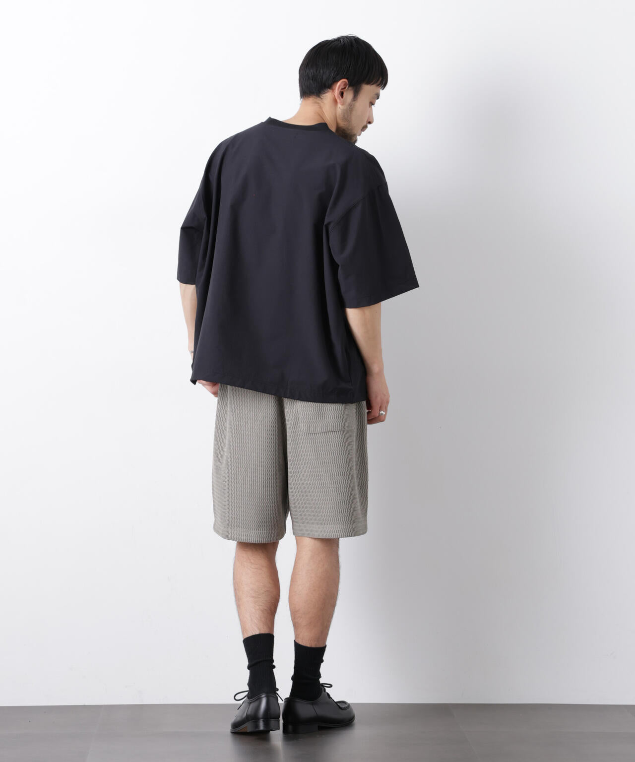 ストレッチワイドプルオーバー Tシャツ半袖（セットアップ可）