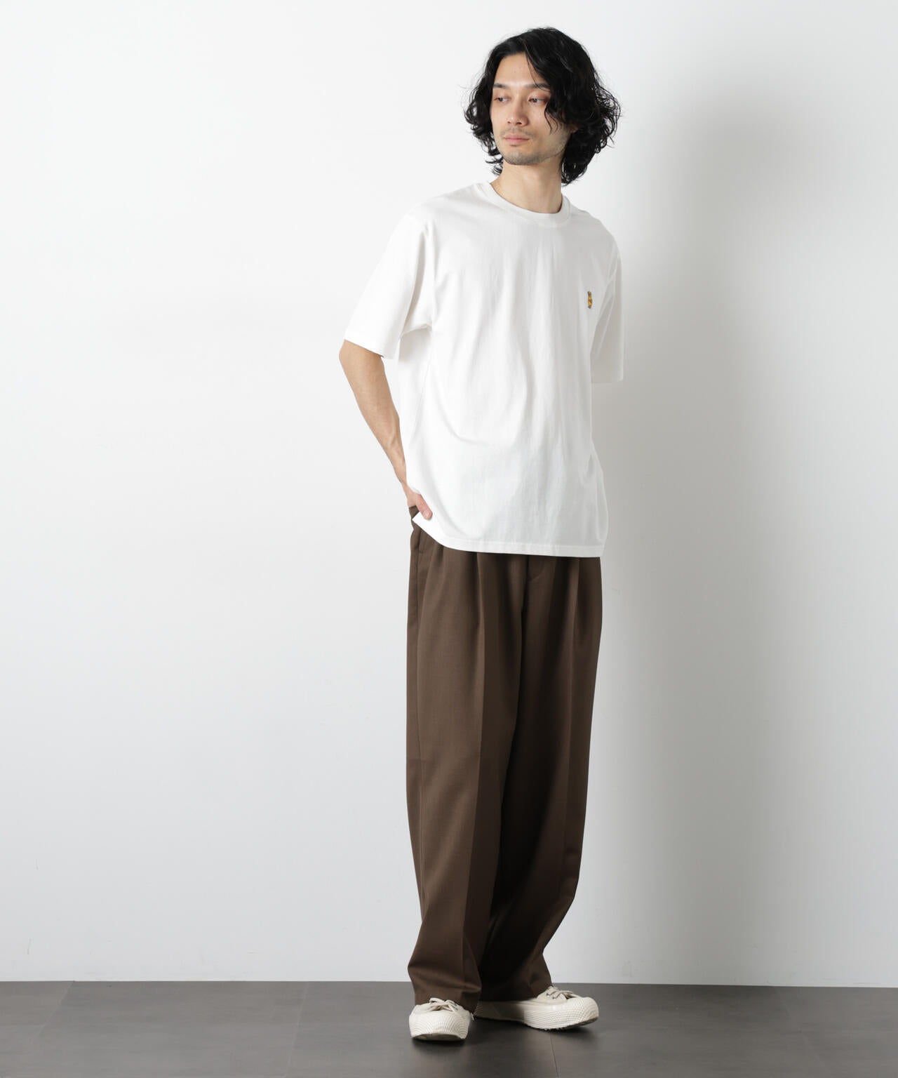 ナノベアTシャツ 半袖(落花生)