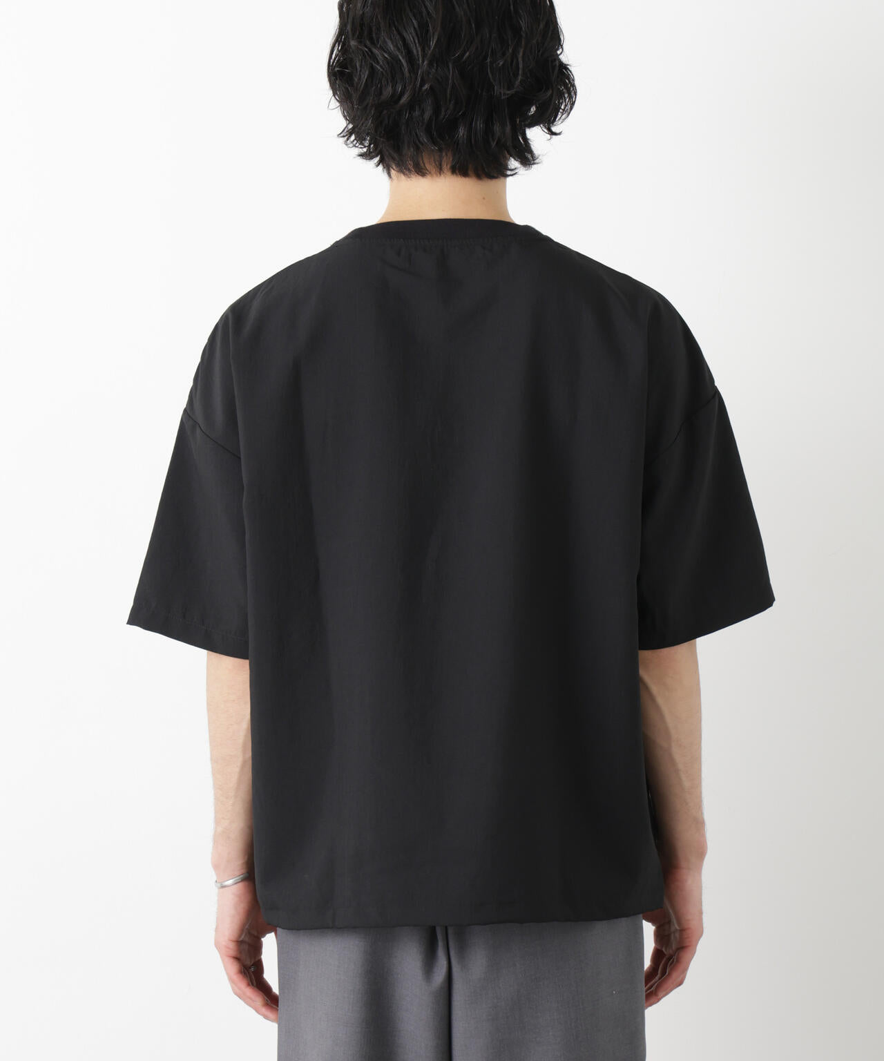 NISH【EUPHORIDE】 黒 半袖 Tシャツ セオアルファ プルオーバーTシャツ 半袖 | NANO universe（ナノ
