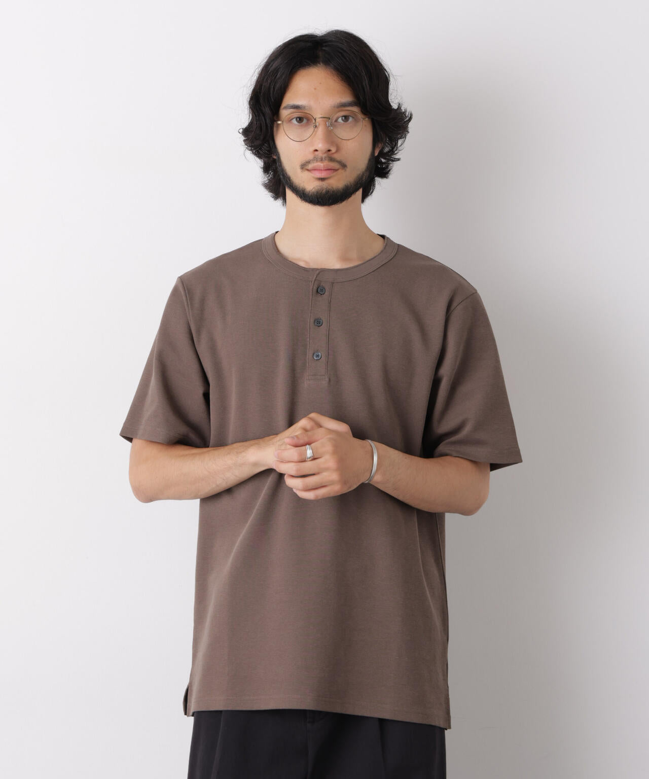 60サーフニットヘンリーTシャツ 半袖 | NANO universe（ナノ