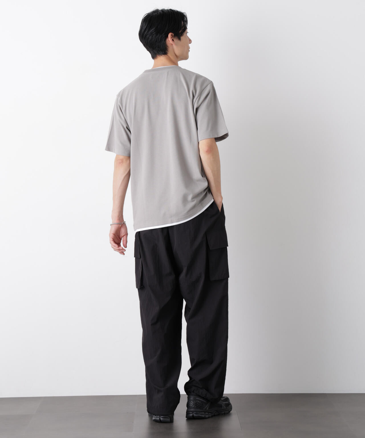 フェイクレイヤード鹿の子Tシャツ 半袖 | NANO universe（ナノ