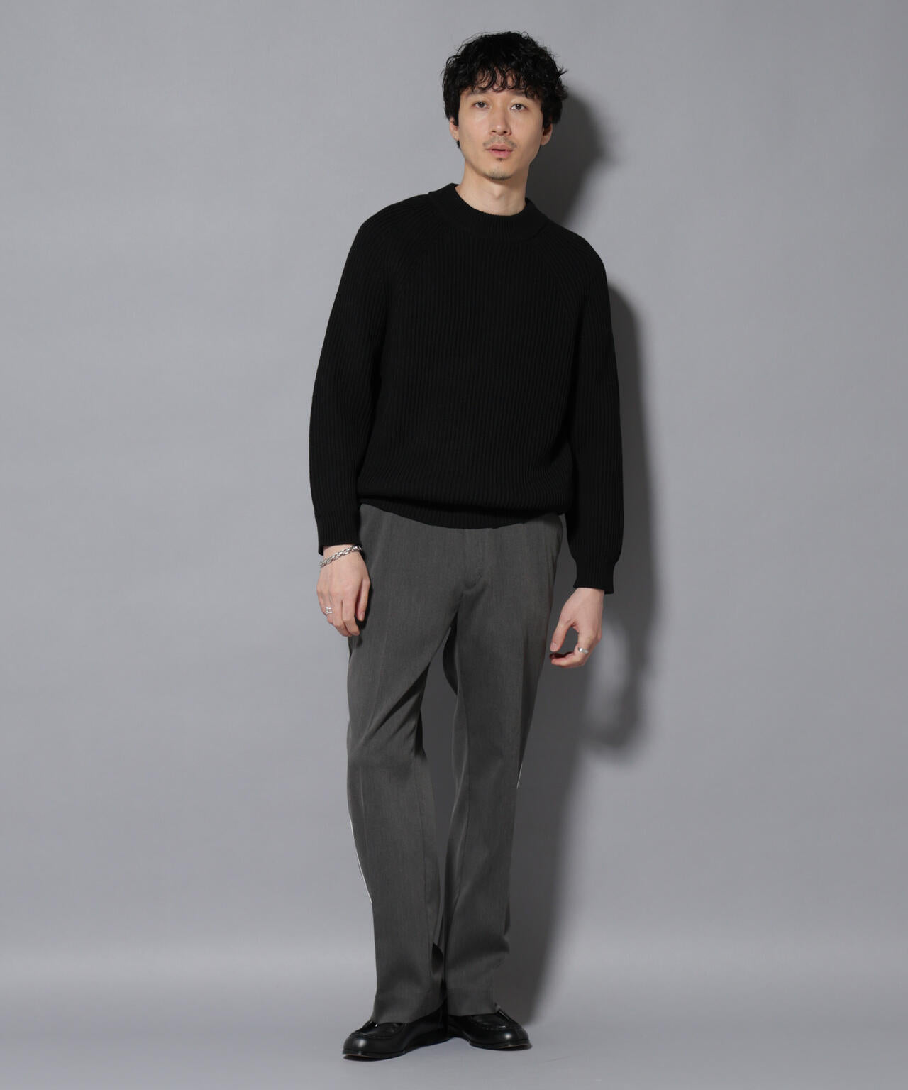 ウォーム側章ストレートスラックス