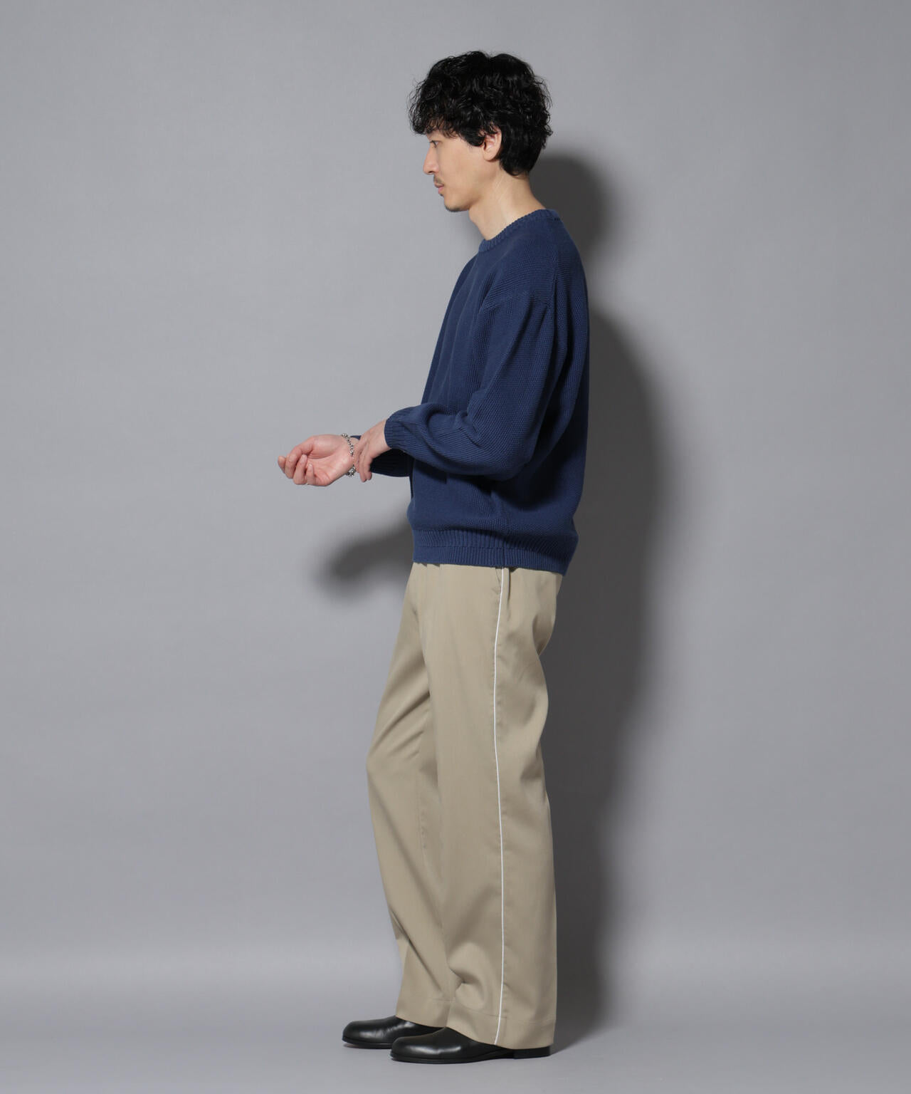 ウォーム側章ストレートスラックス