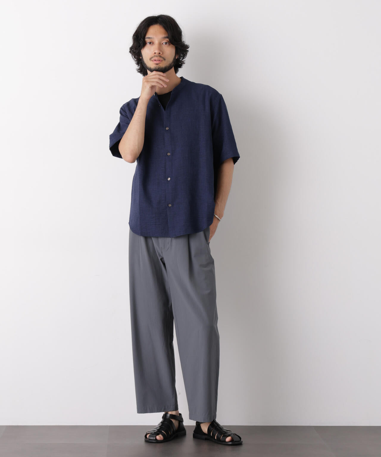 ストレッチワイドアンクルイージーパンツ