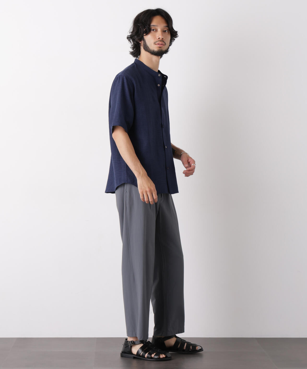 ストレッチワイドアンクルイージーパンツ