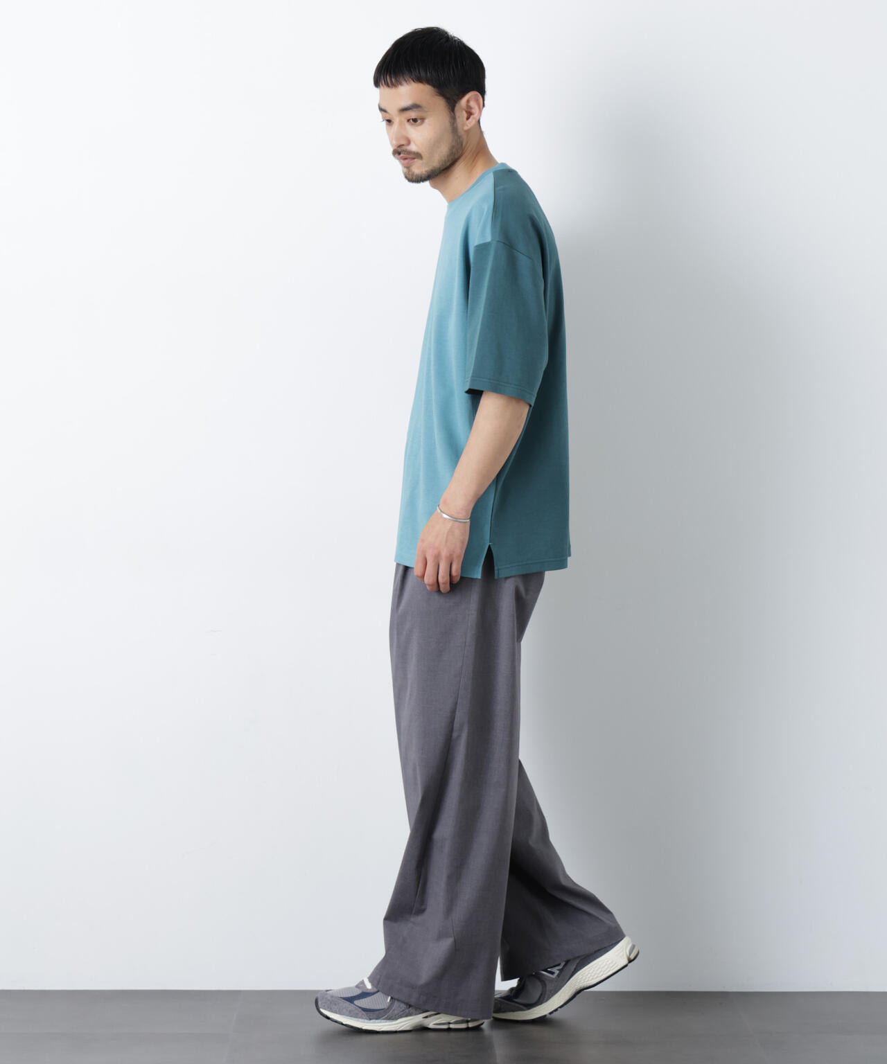 WEB限定/COOLMAX (R) バギーストレートスラックス