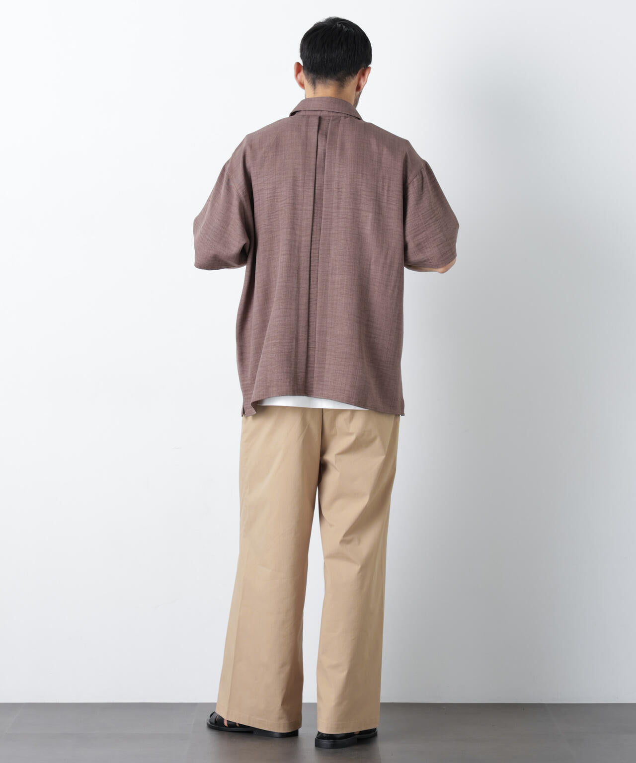 WEB限定/COOLMAX (R) バギーストレートスラックス