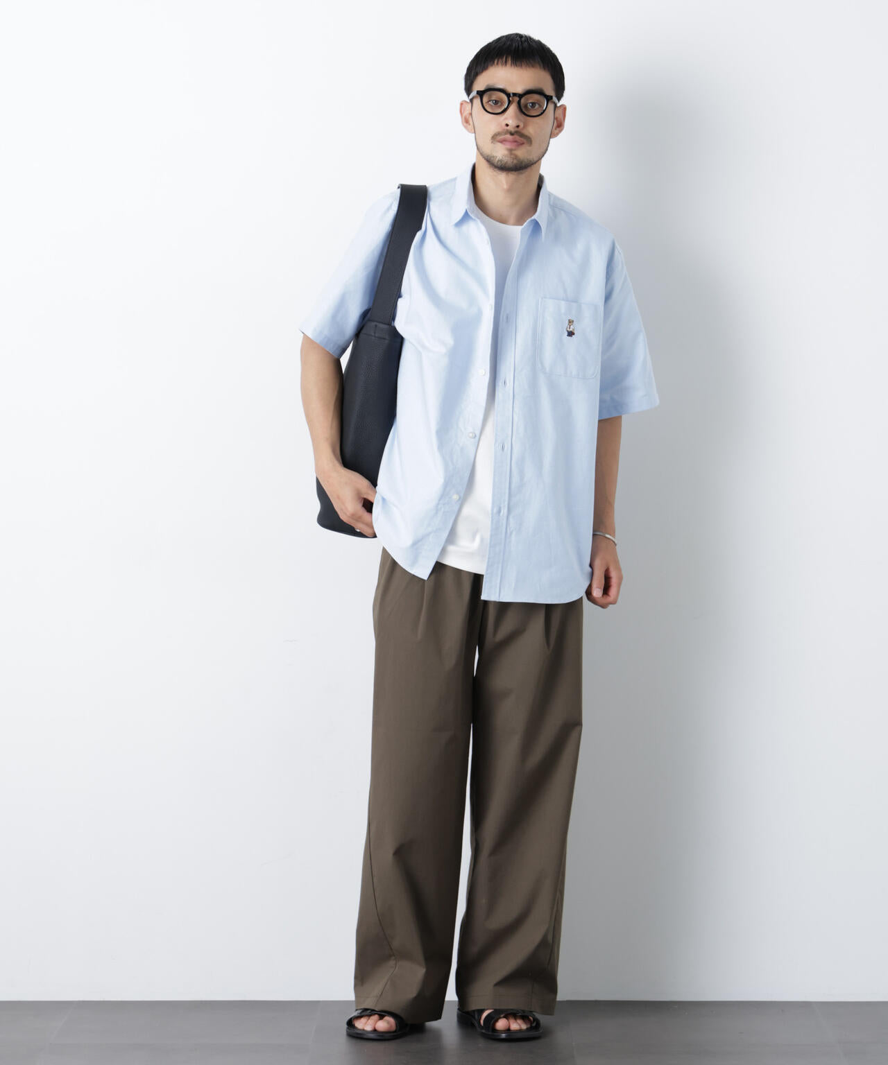 WEB限定/COOLMAX (R) バギーストレートスラックス