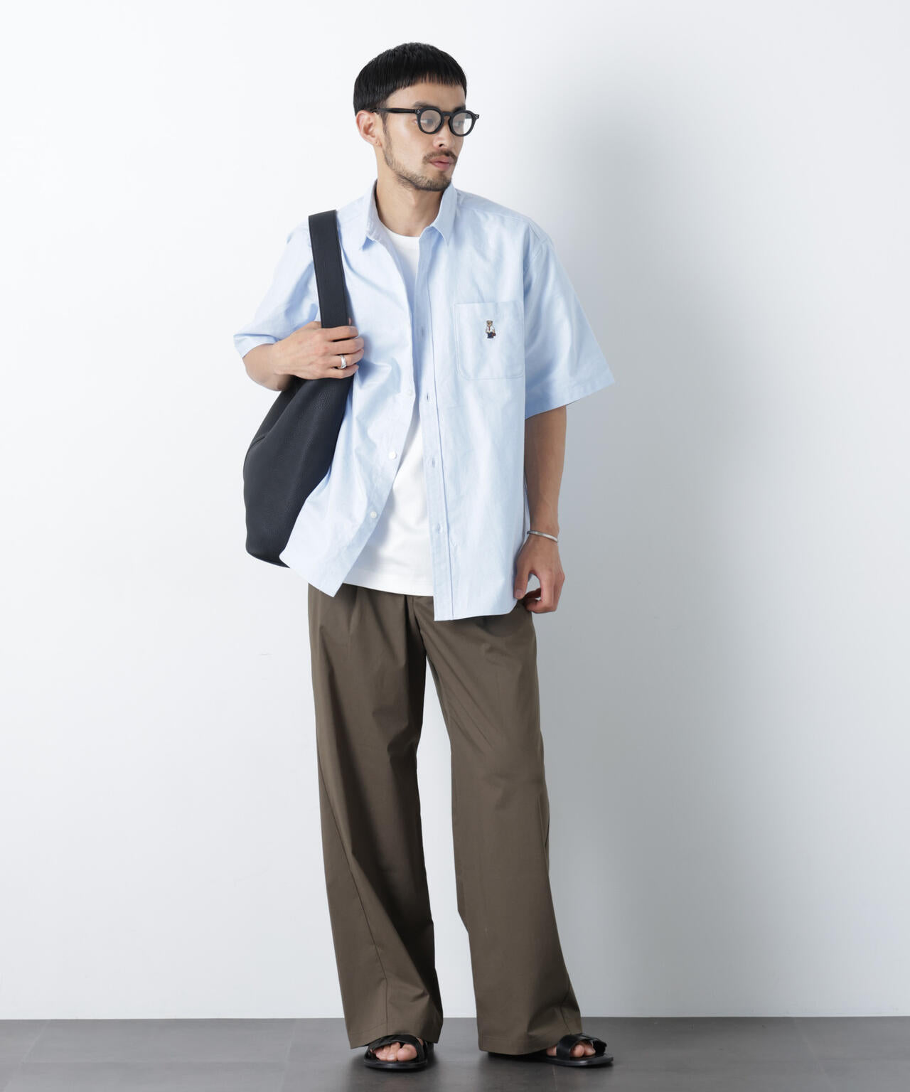 WEB限定/COOLMAX (R) バギーストレートスラックス